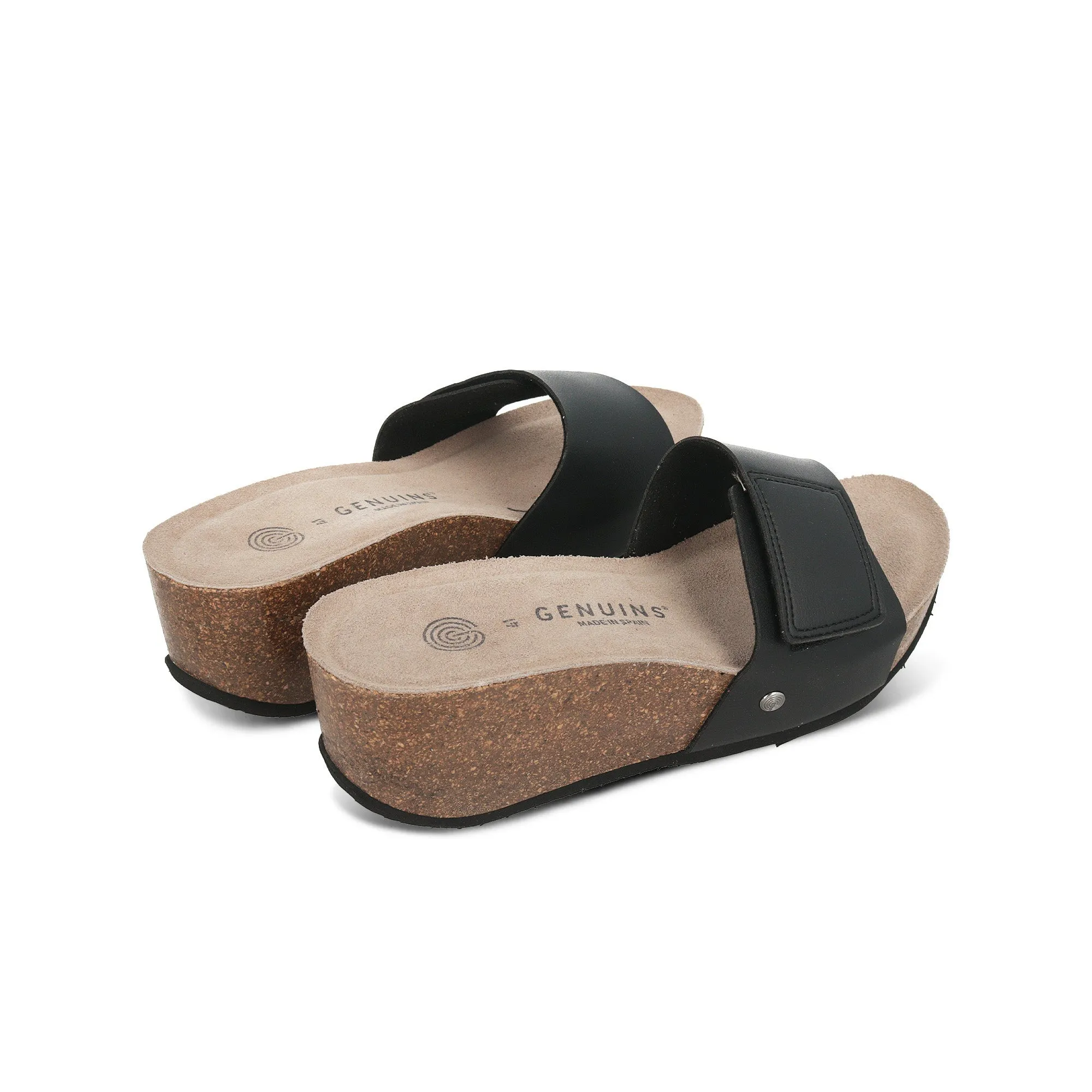 Elche Mat Black Sandals