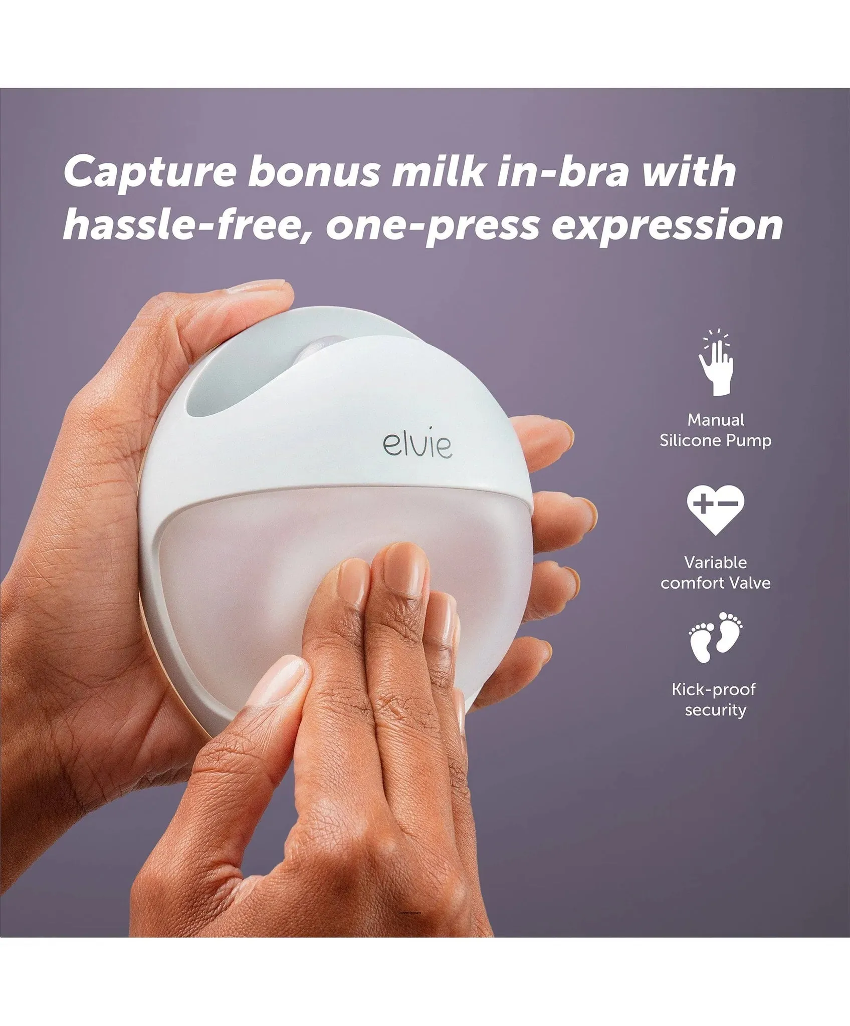 Elvie, Curve, Manual Breast Pump