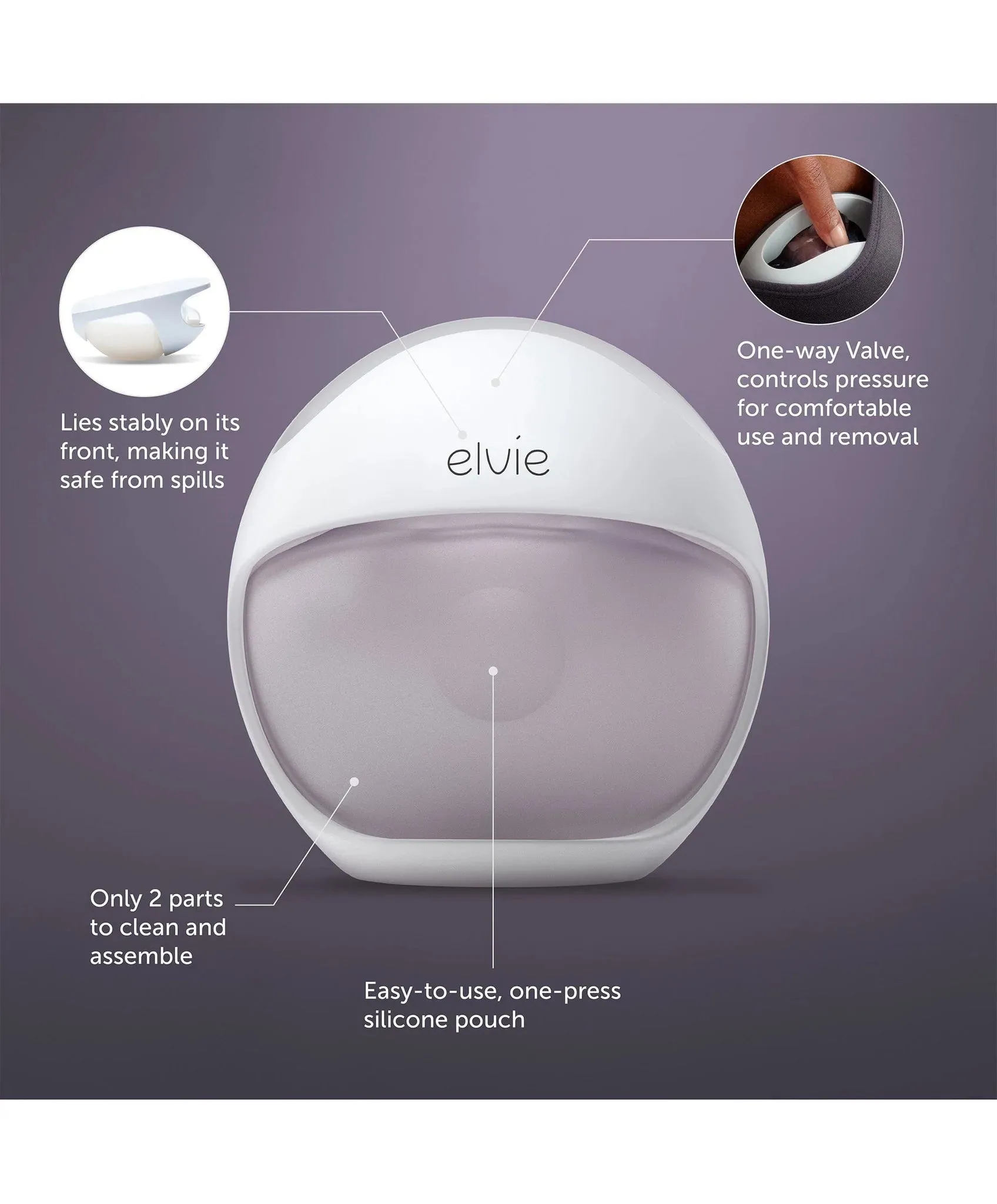 Elvie, Curve, Manual Breast Pump