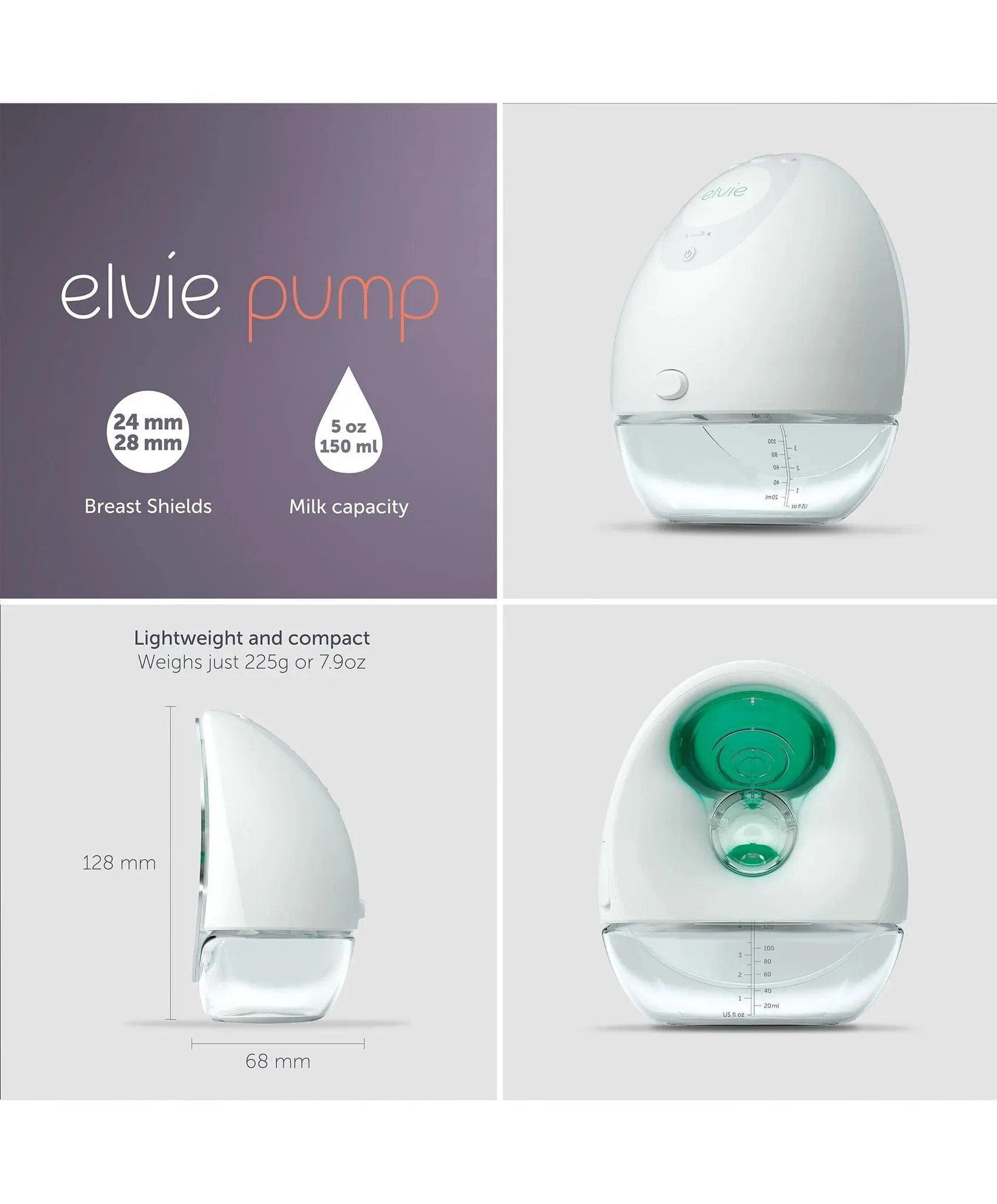 Elvie, Pump Double, Electric Breast Pump