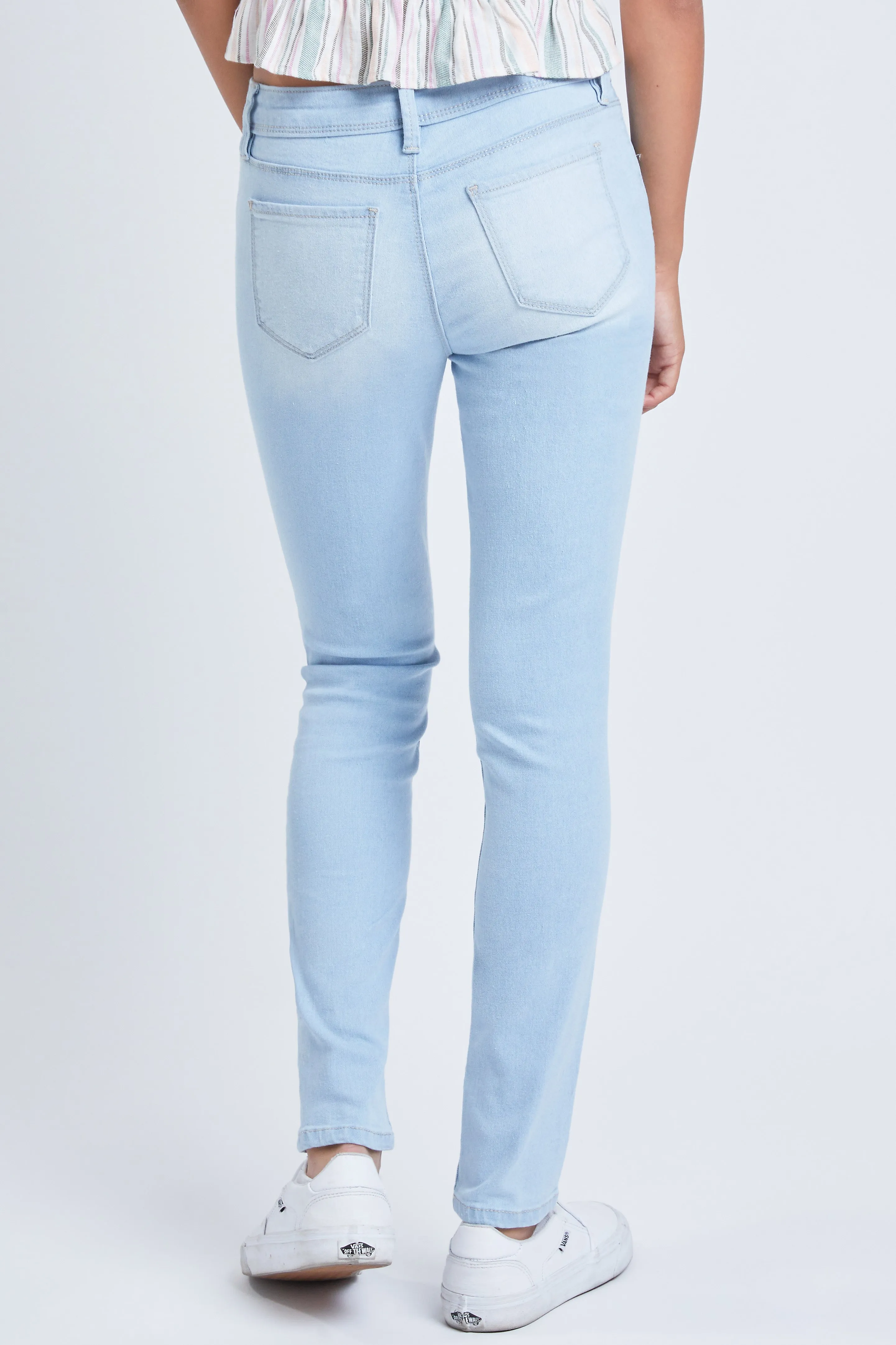 Girls Essential Skinny Jeans With Faux Front Pockets