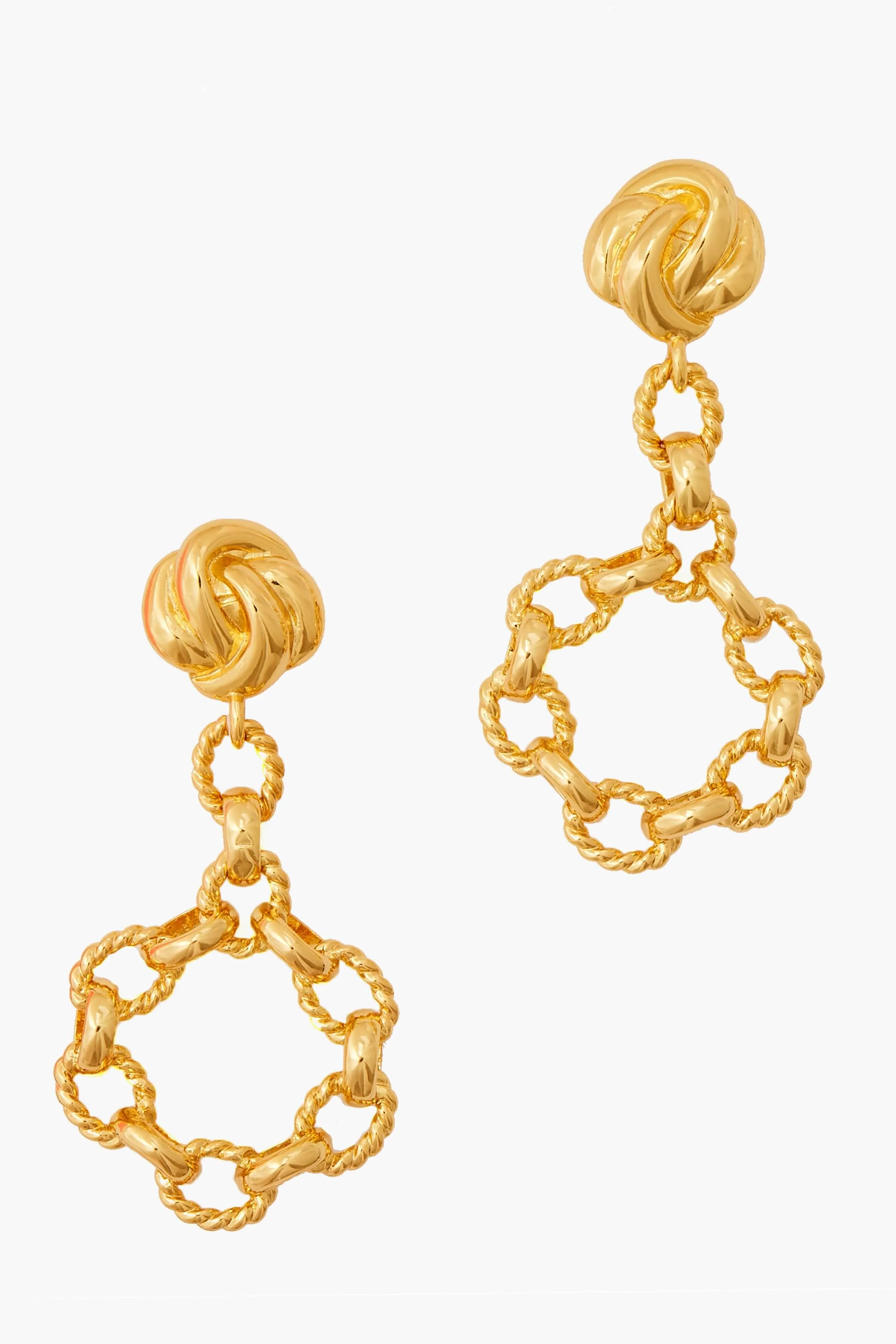 Gold Rope Camille Earrings