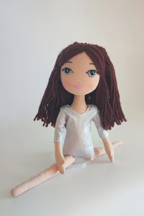 Gymnast Doll (dark brown)