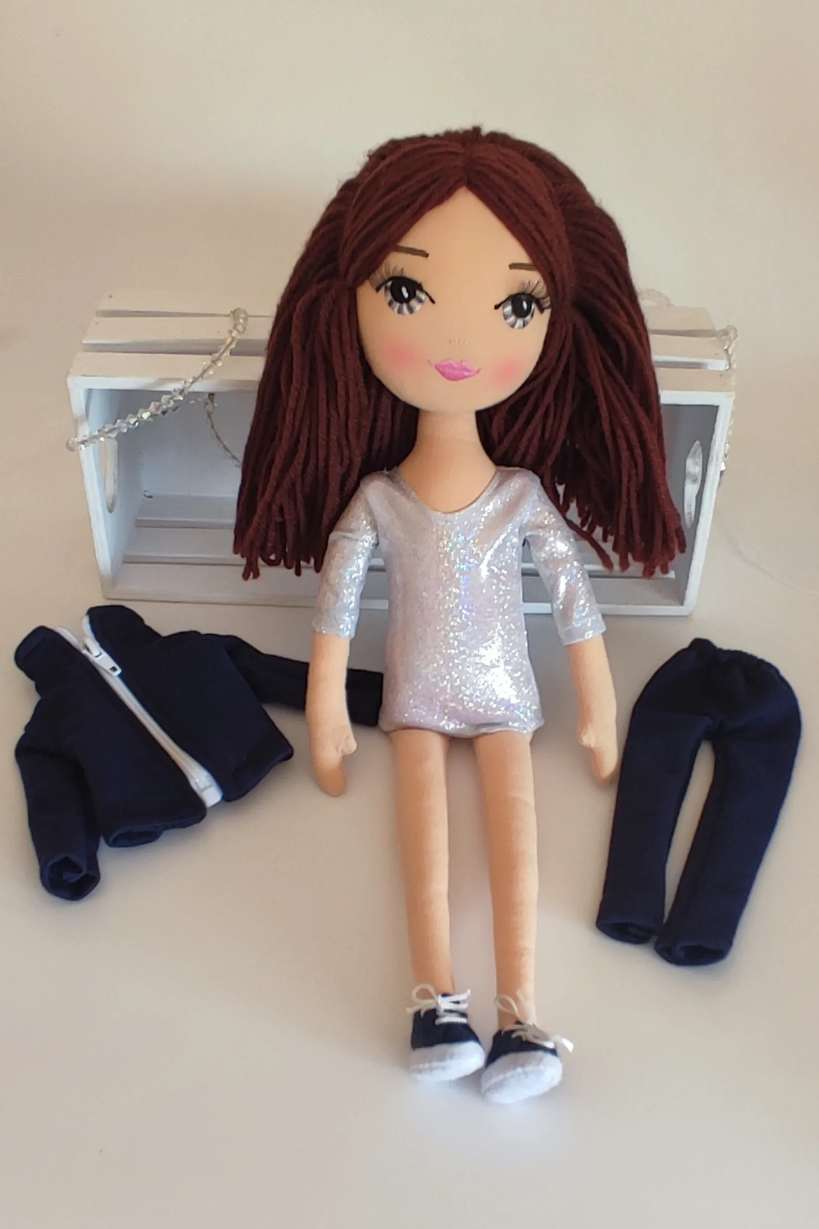 Gymnast Doll (dark brown)