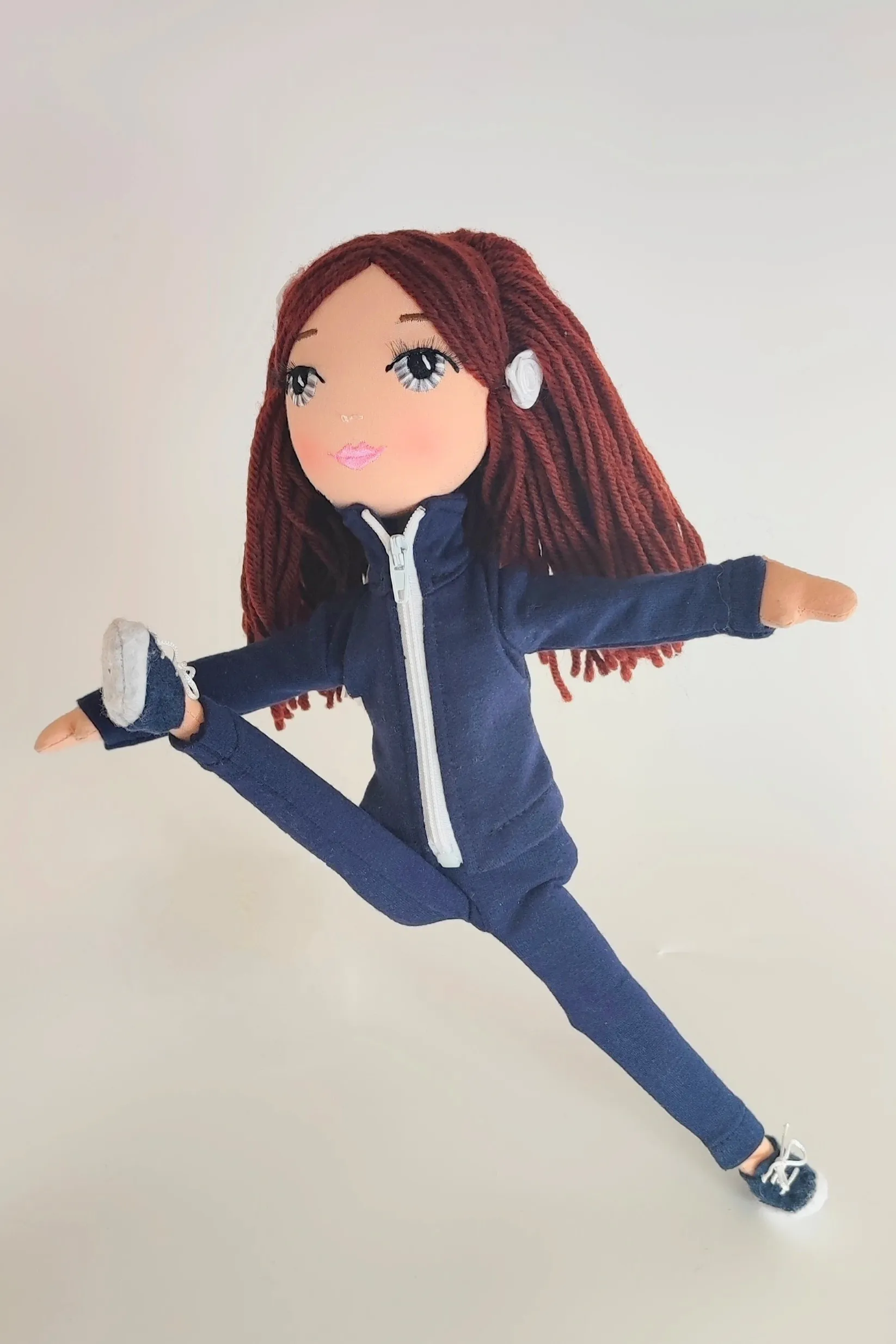 Gymnast Doll (dark brown)