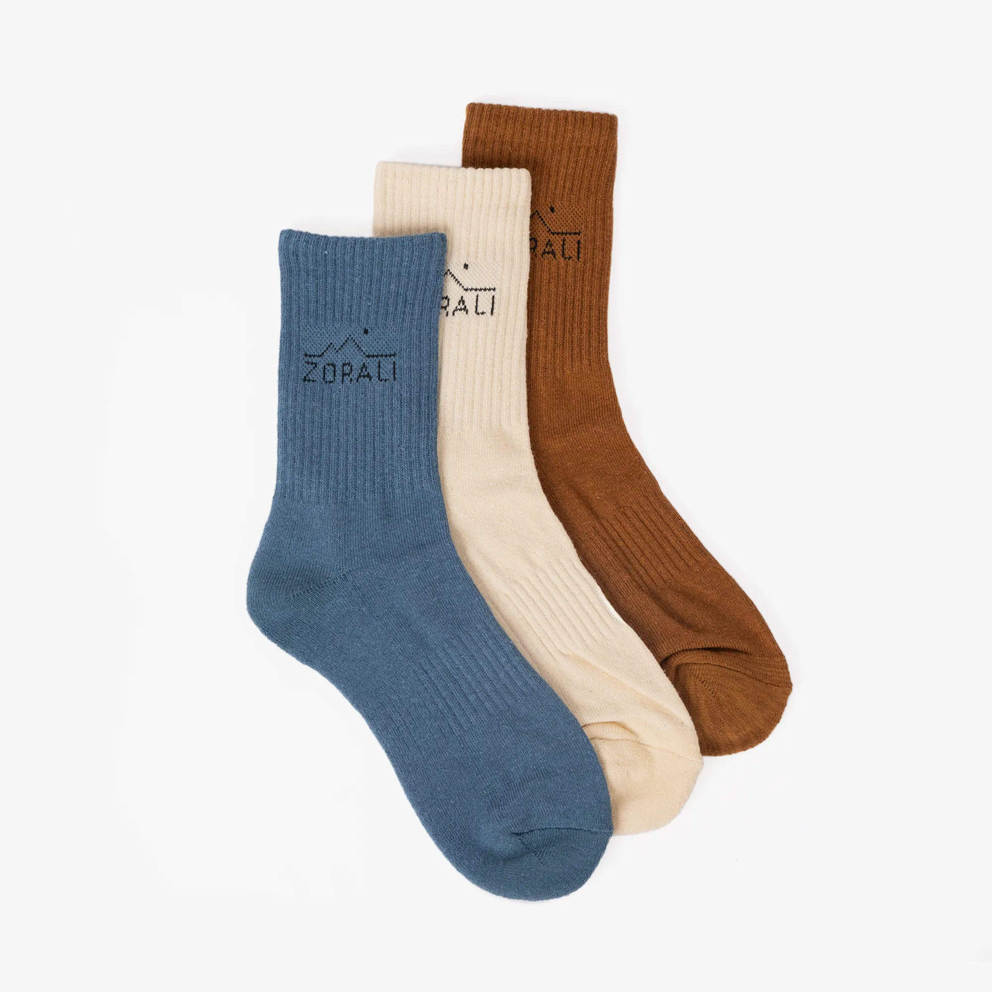 Hemp Everyday Sock 3 Pack Steam Blue