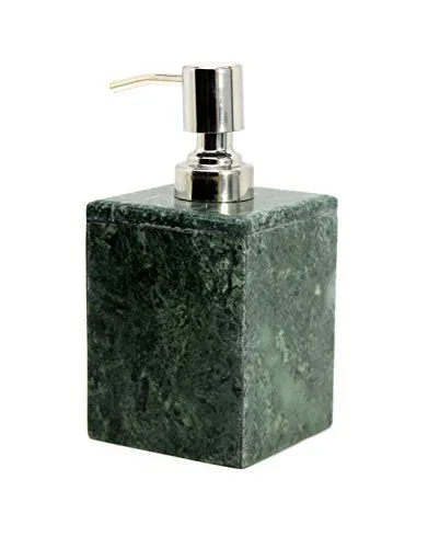 Kleo Bathroom Accessory Set Made From Natural Stone Bath Accessories Set of 4 Green