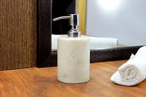 Kleo Marble Soaplotion Dispenser White Stone Bathroom Accessories