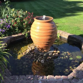 Koronios Cretan Terracotta Pot Water Feature