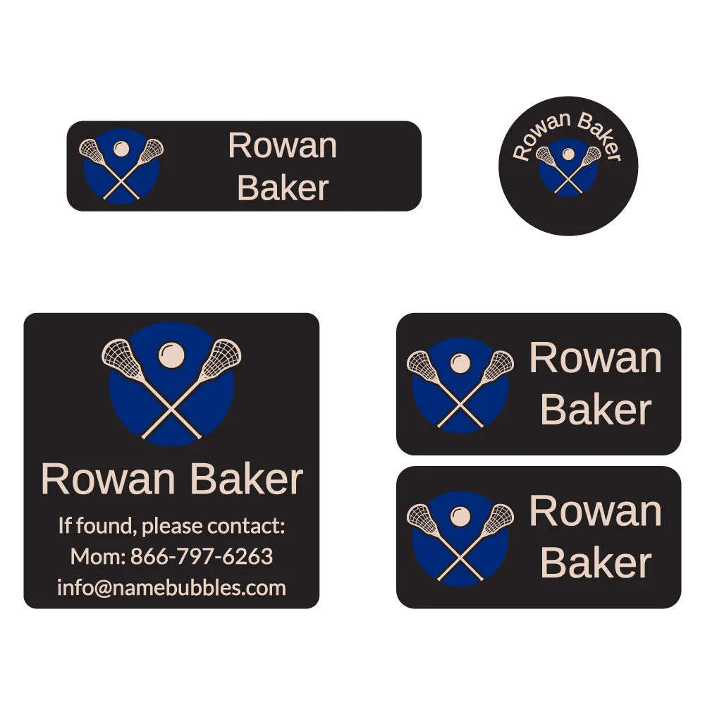 Lacrosse Sports Labels Pack