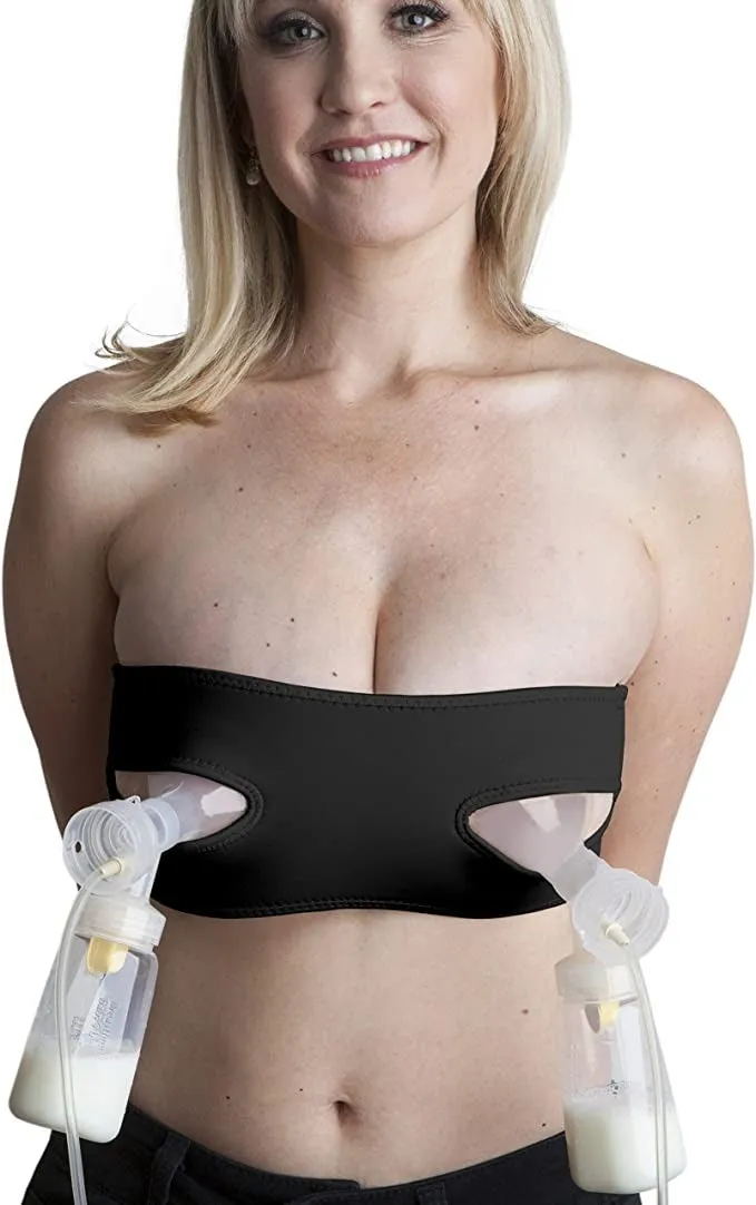 Lavie Pump Strap Hands-Free Pumping & Nursing Bra - Black