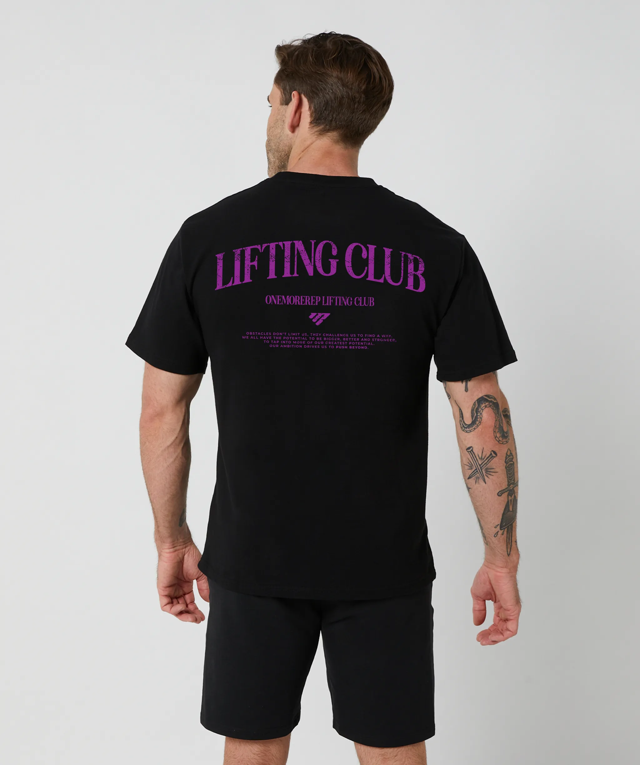 Lifting Club Tee Black/Violet