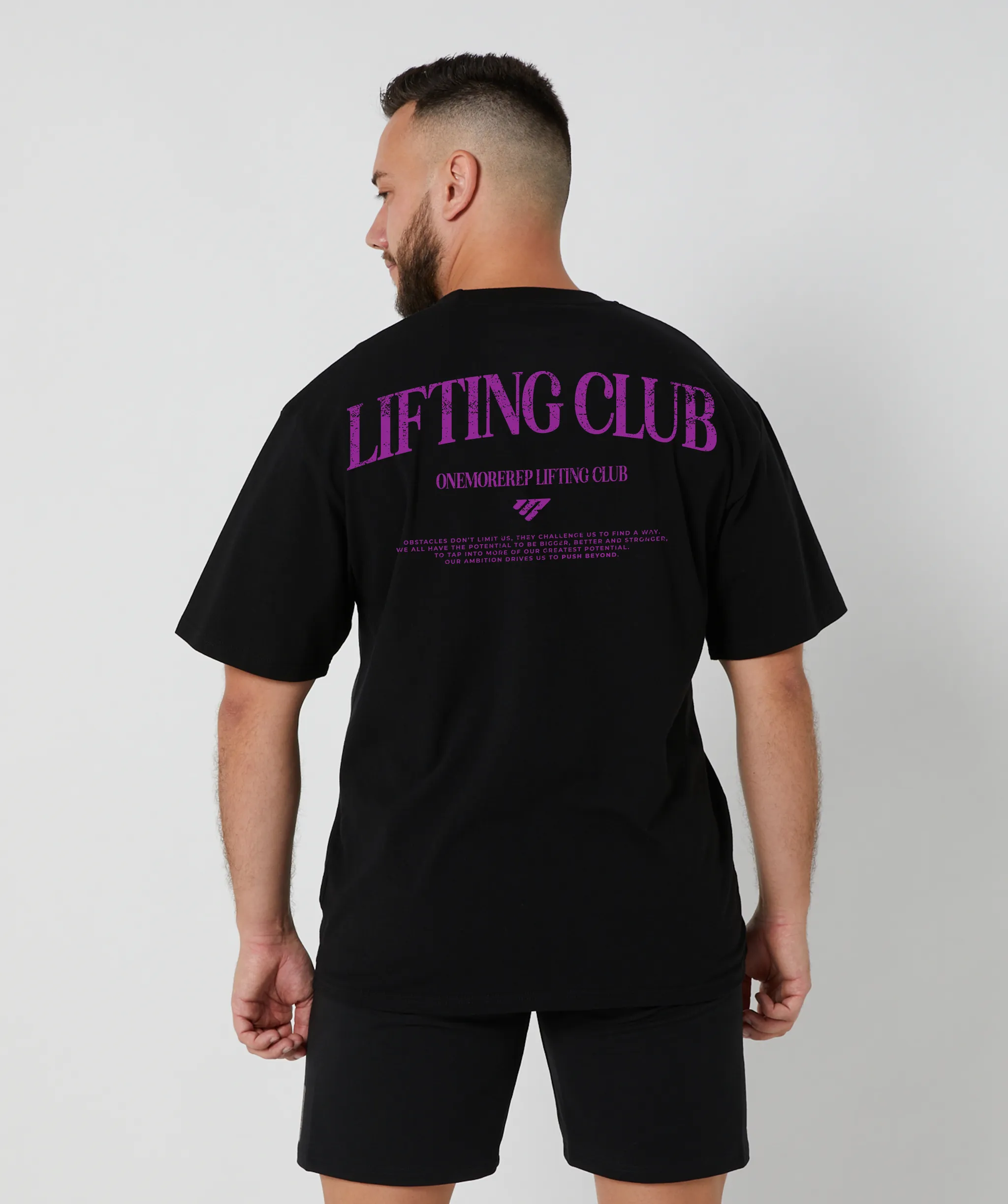 Lifting Club Tee Black/Violet