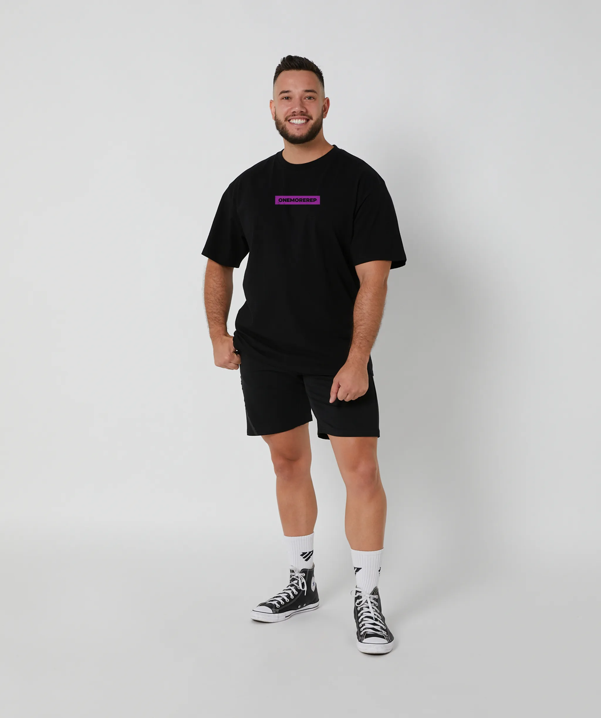 Lifting Club Tee Black/Violet