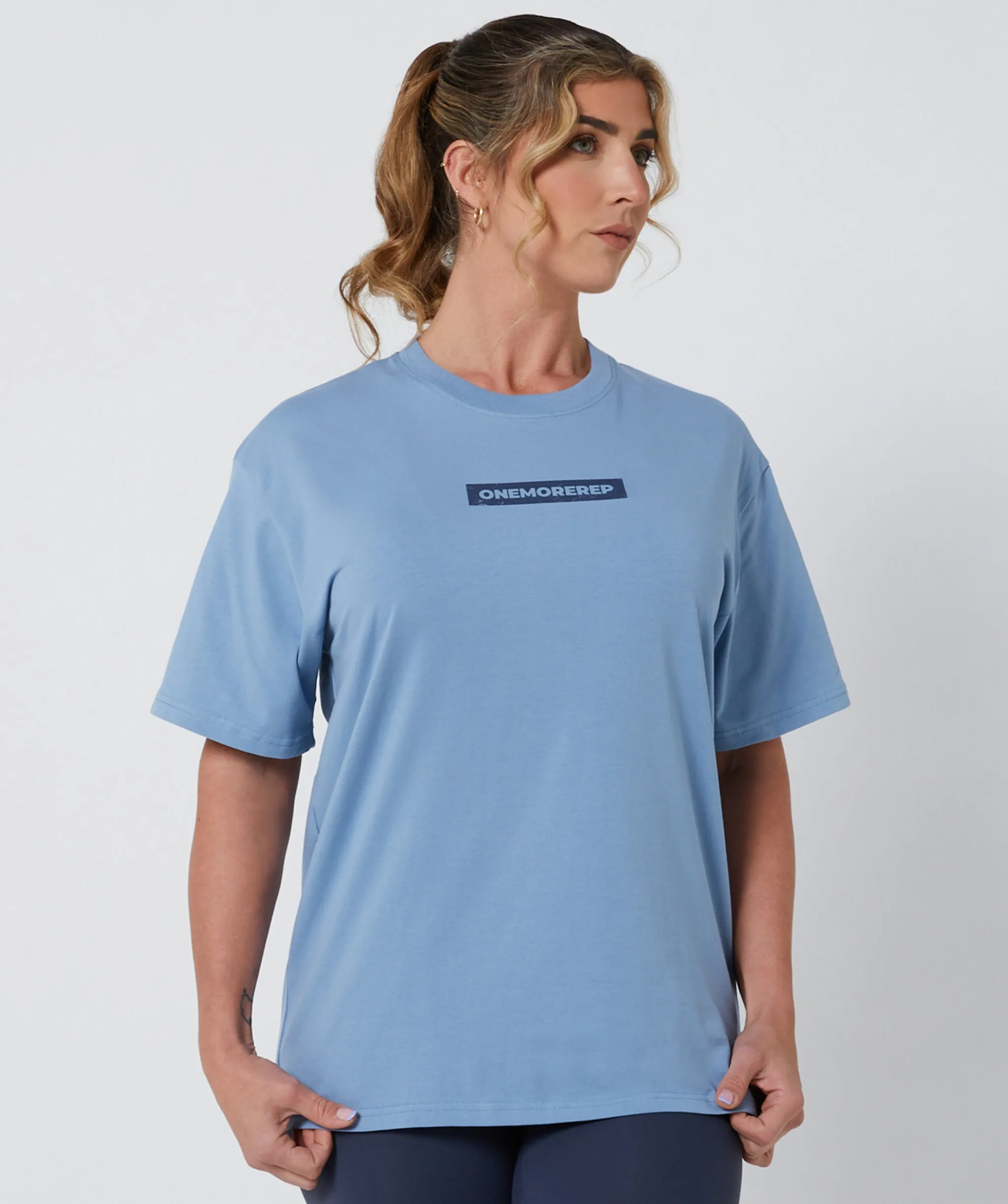 Lifting Club Tee Ice Blue