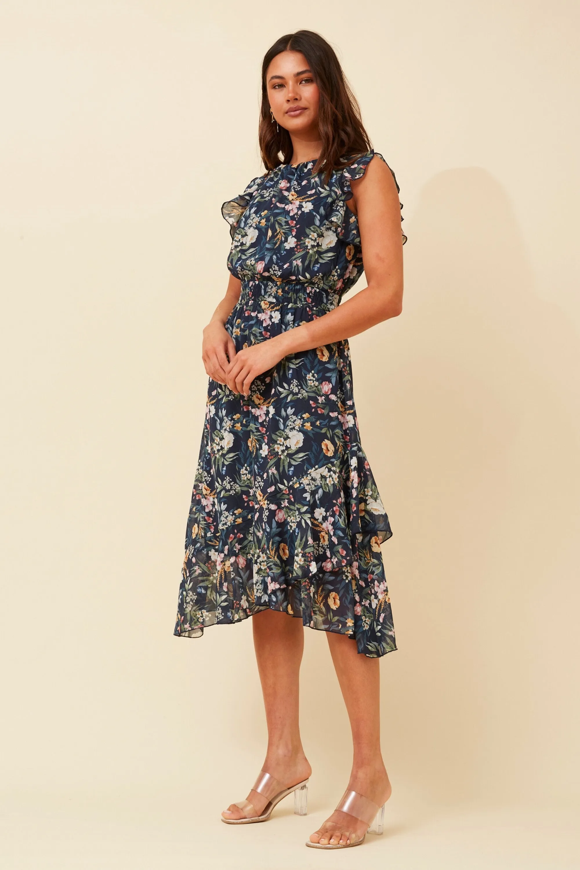 Lyla Botanical Midi Dress