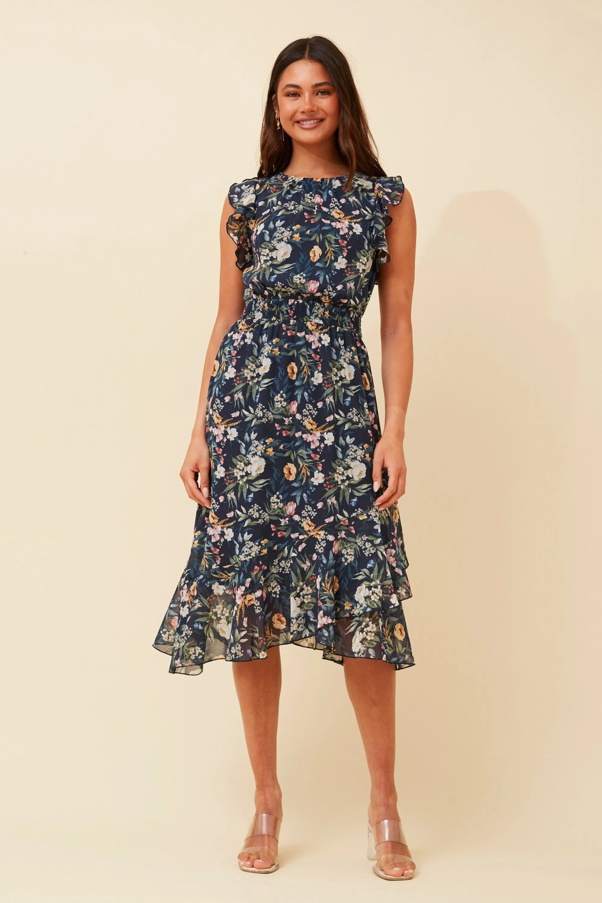 Lyla Botanical Midi Dress