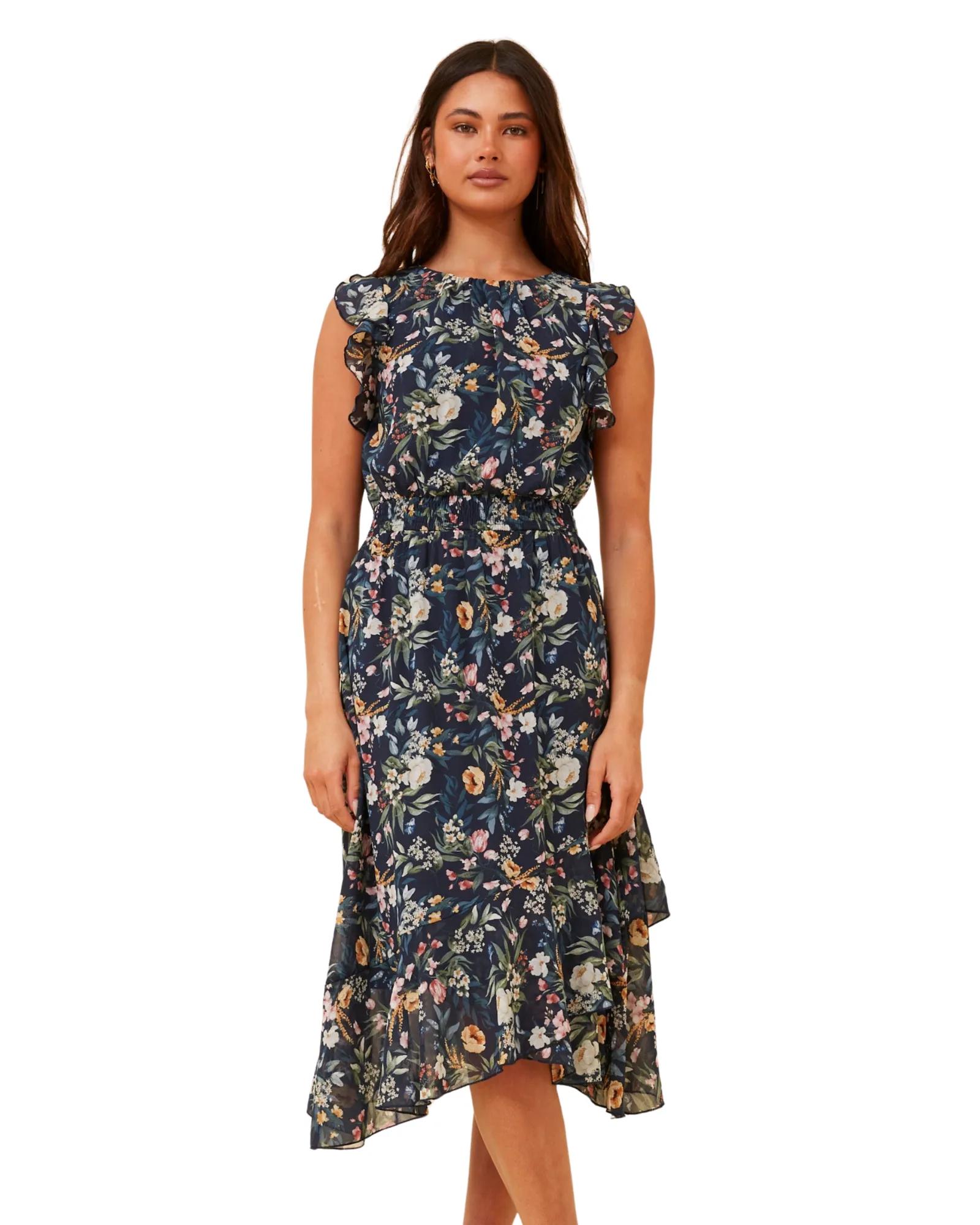 Lyla Botanical Midi Dress