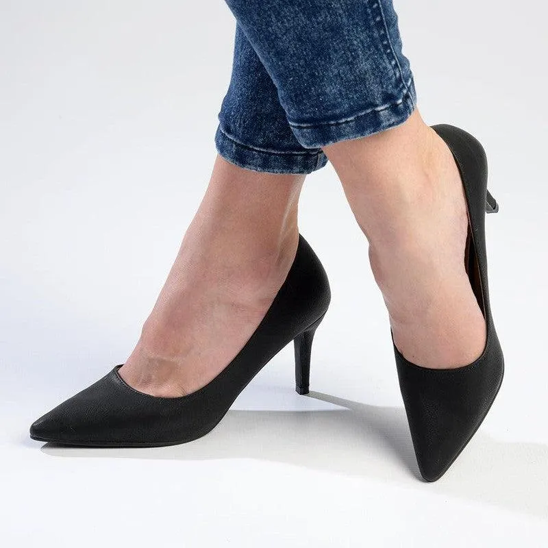 Madison Penny 5 Court Heels - Black