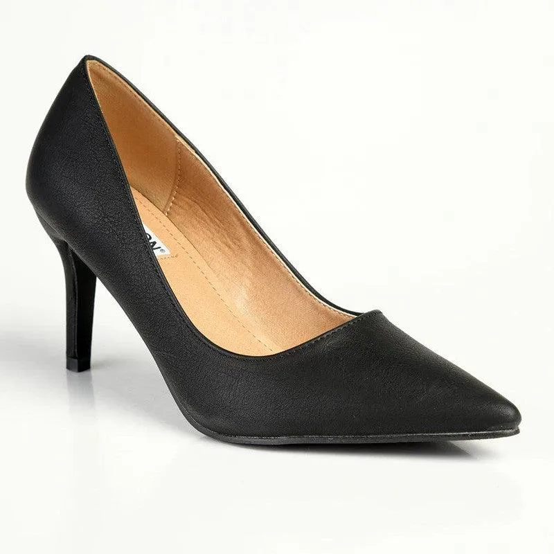 Madison Penny 5 Court Heels - Black