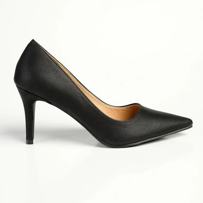 Madison Penny 5 Court Heels - Black