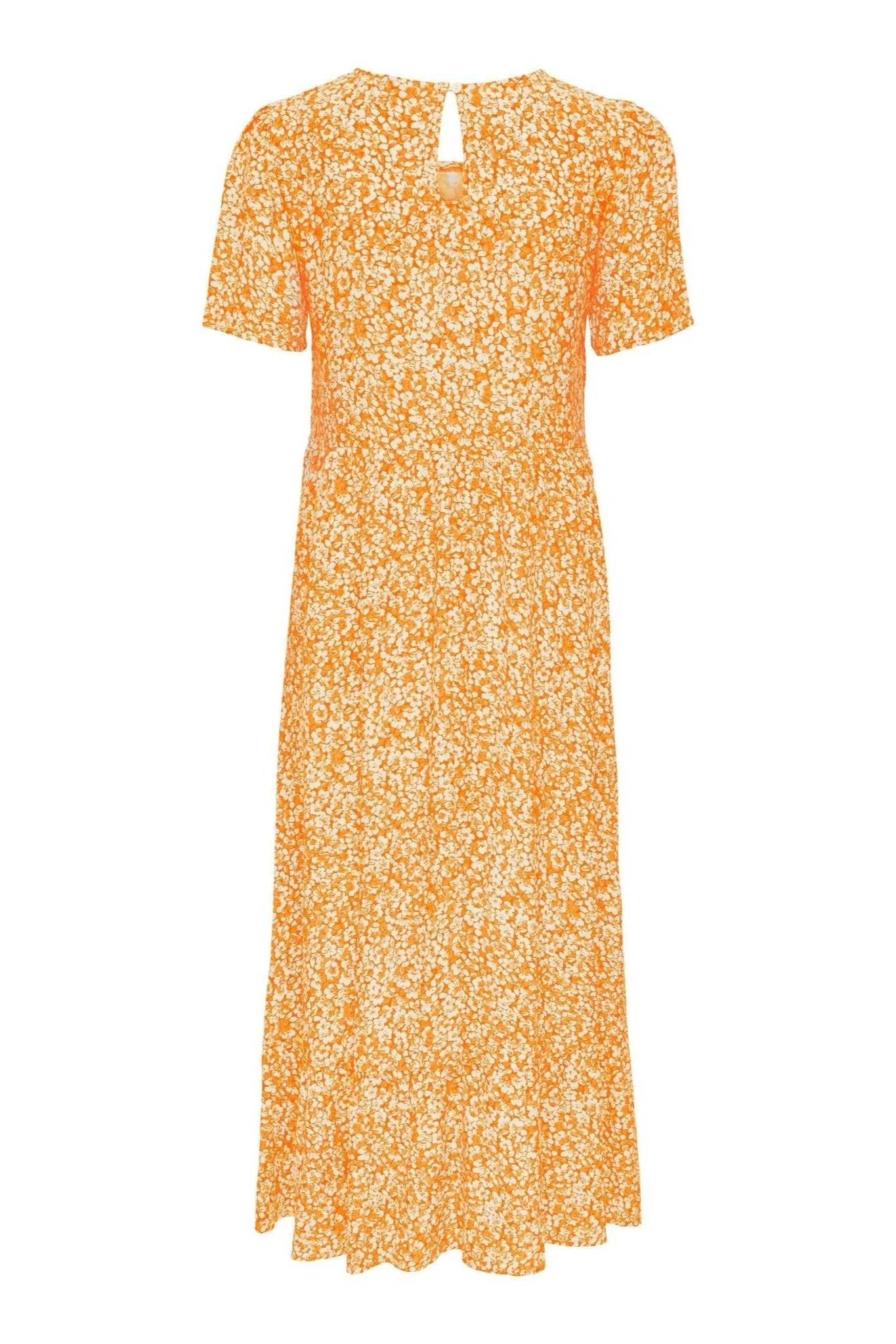 Malle Midi Dress - Flowered Orange