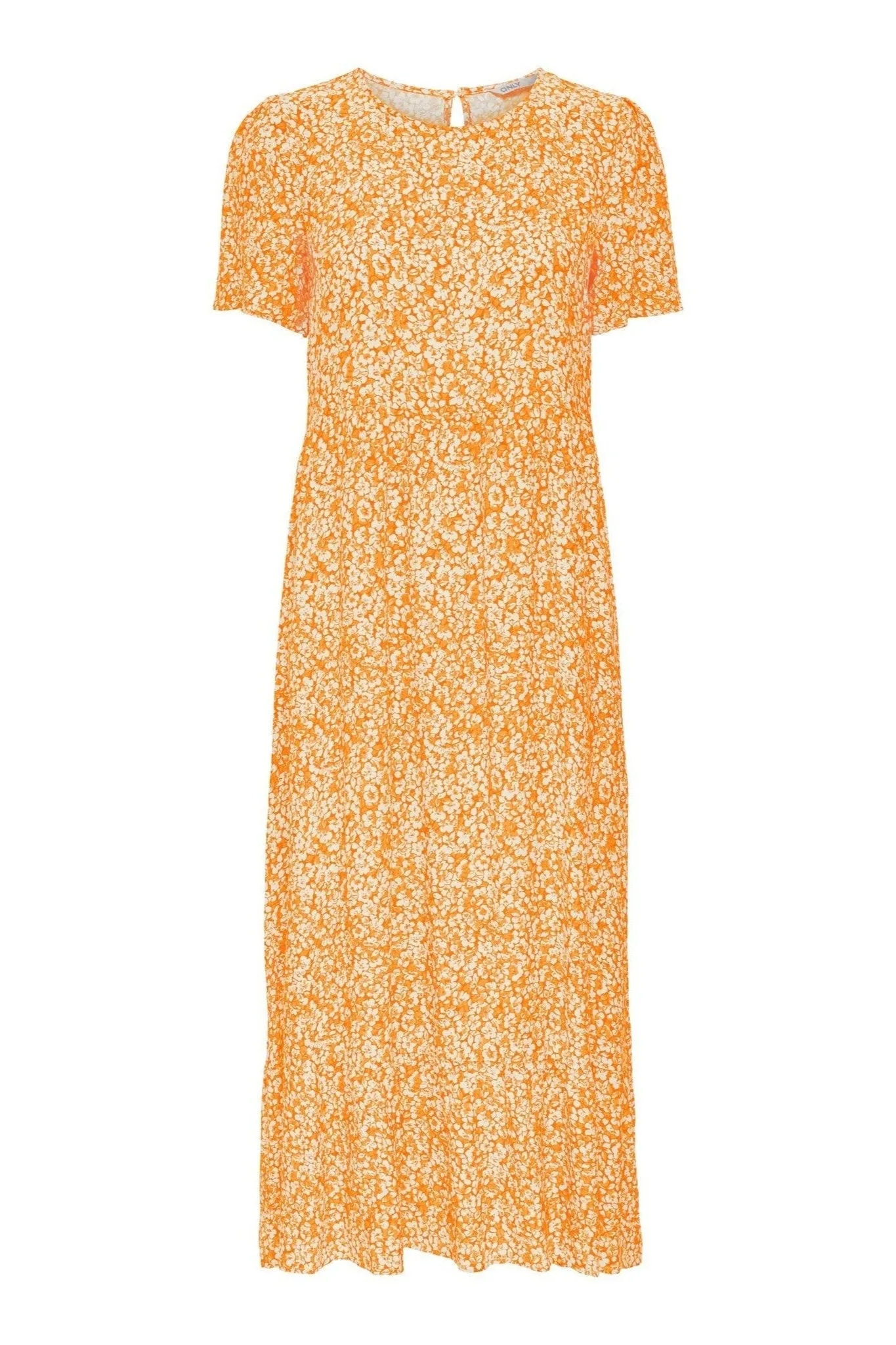 Malle Midi Dress - Flowered Orange