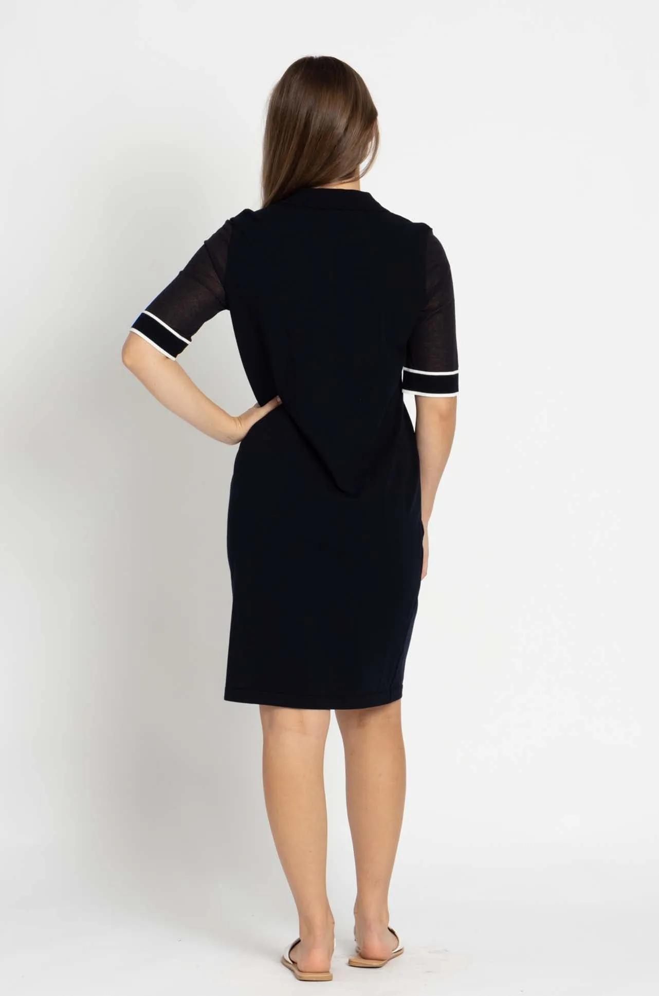 Marc Cain - Zip Front Polo Dress