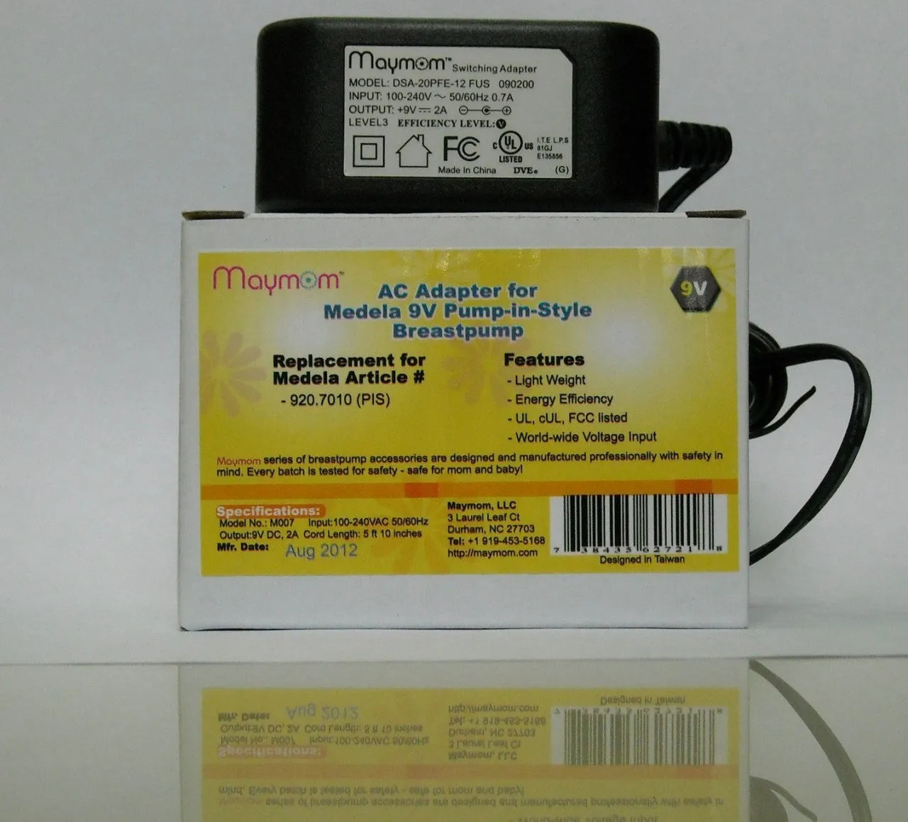 Maymom 9V Adapter for US PIS On The Go / Backpack / Metro / Freestyle / Swing