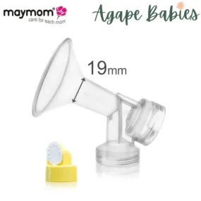 Maymom Breastshield (Flange) With Valve/Membrane For Medela - 19/21/24/27/30 Mm