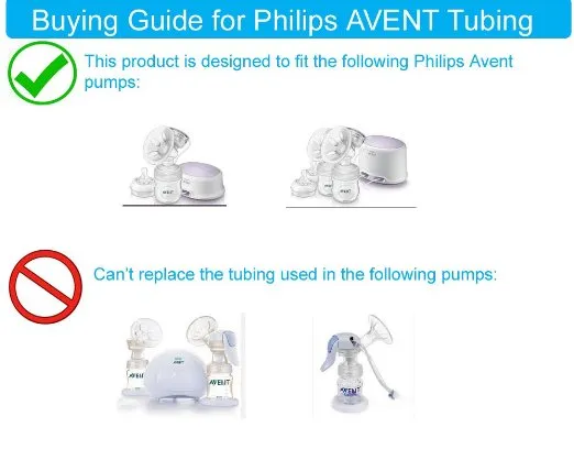 Maymom Replacement Tubing for Philips Avent Comfort Breast Pump 2pc