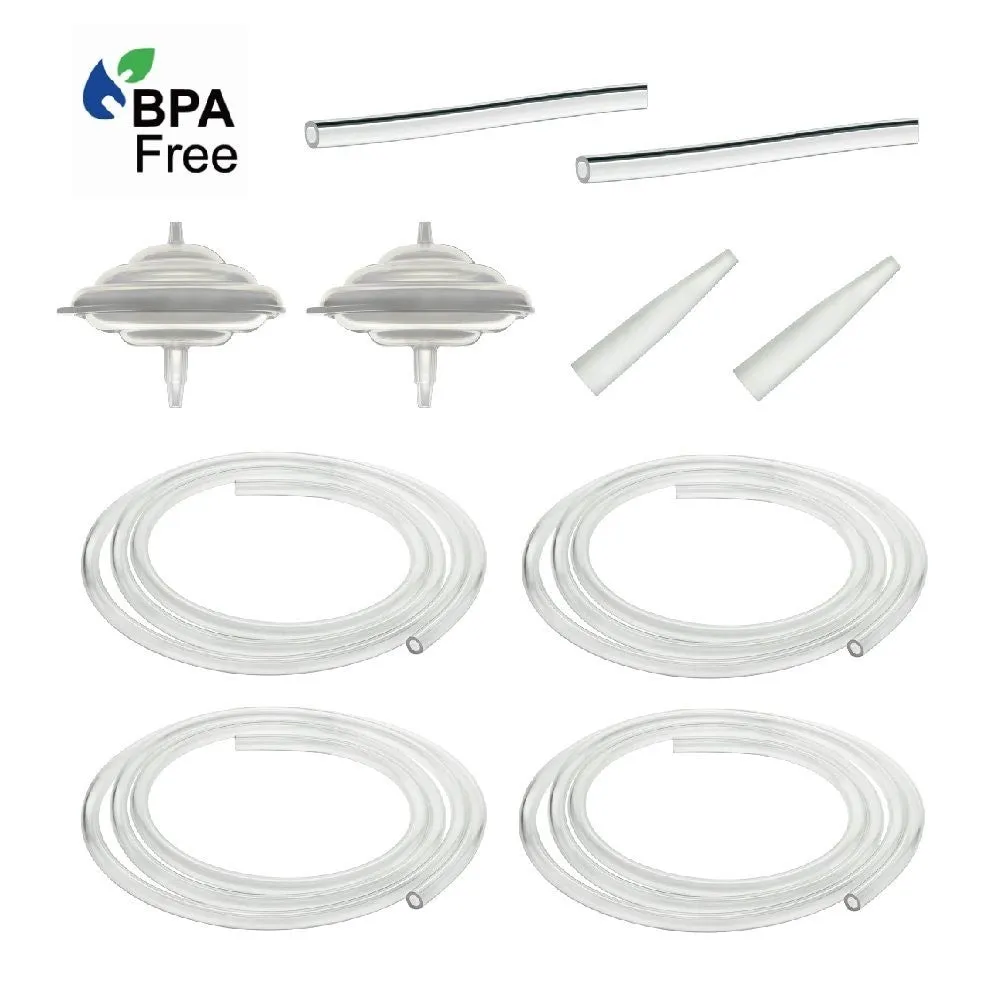 Maymom Tubing Kit for Freemie Cups to Connect to Spectra S1, S2/Avent/Ameda Pumps