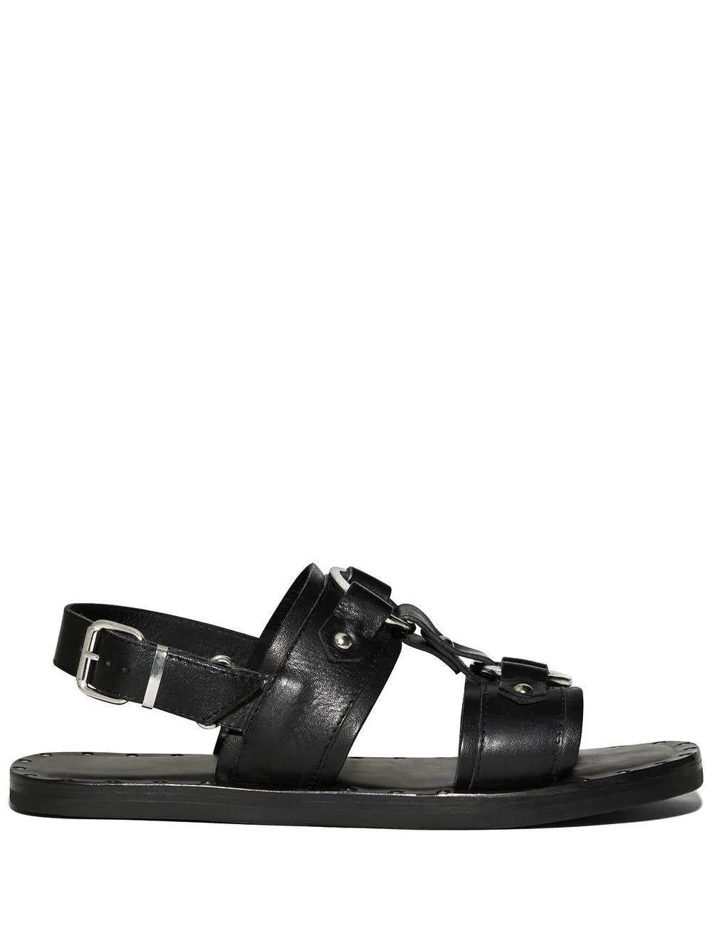 Men's Harleysandalsflat Sandals in Nero | Size 42 | FSM0065204000012124