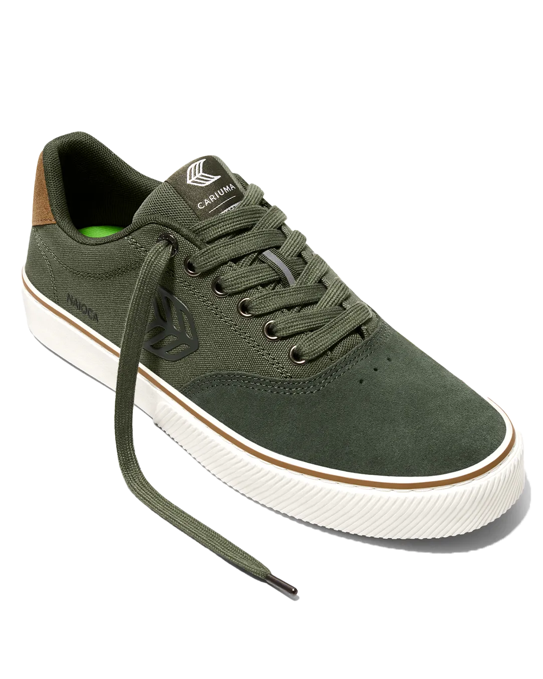 Naioca Pro Shoes in Olive Green & Green