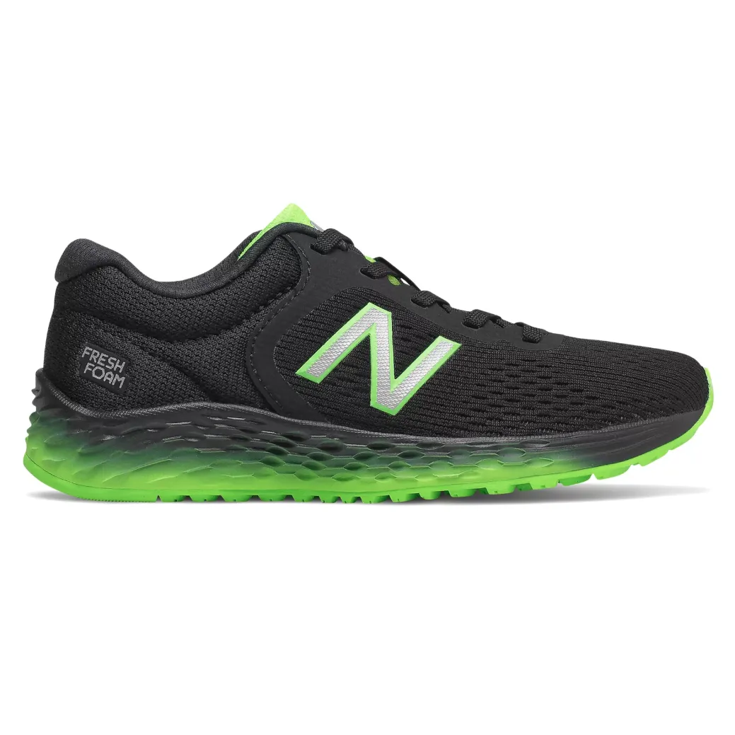 New Balance Black/RGB Green Arishi v2 Children's Sneaker