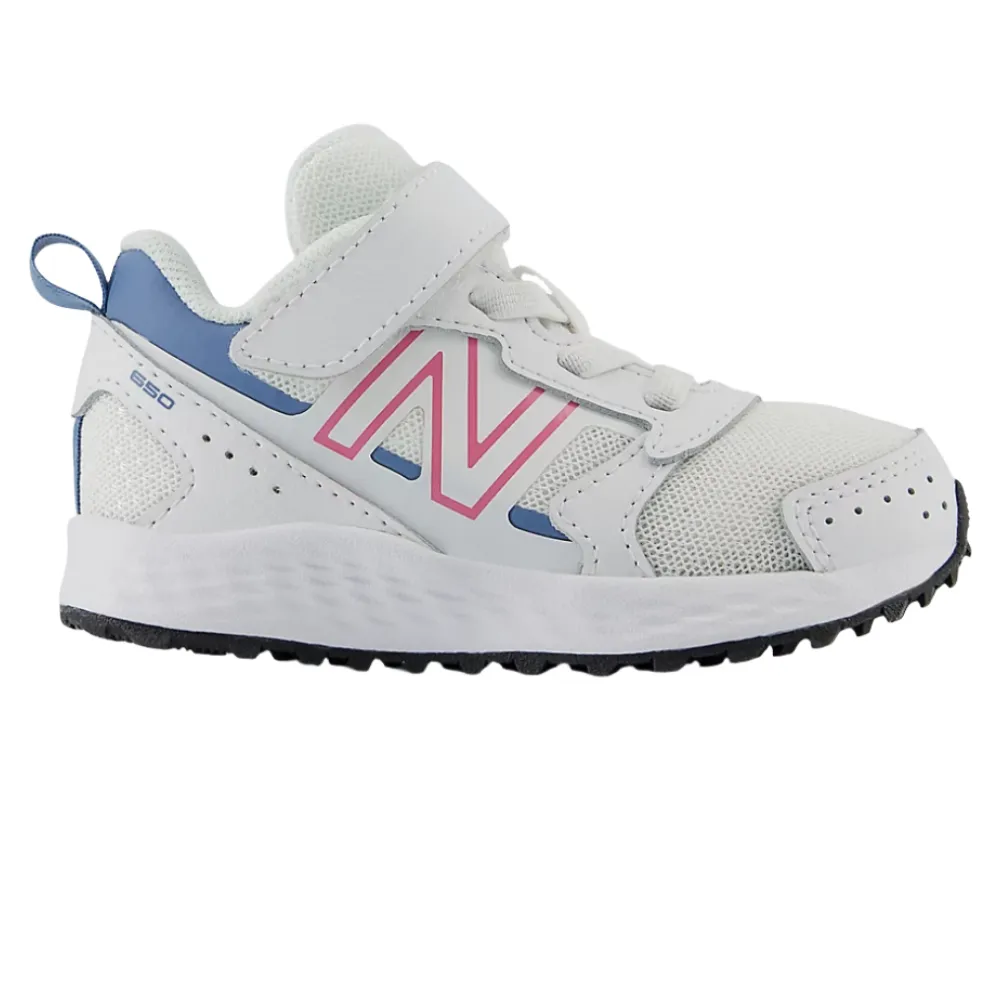 New Balance Toddler Girls Fresh Foam 650 Bungee Lace Velcro White