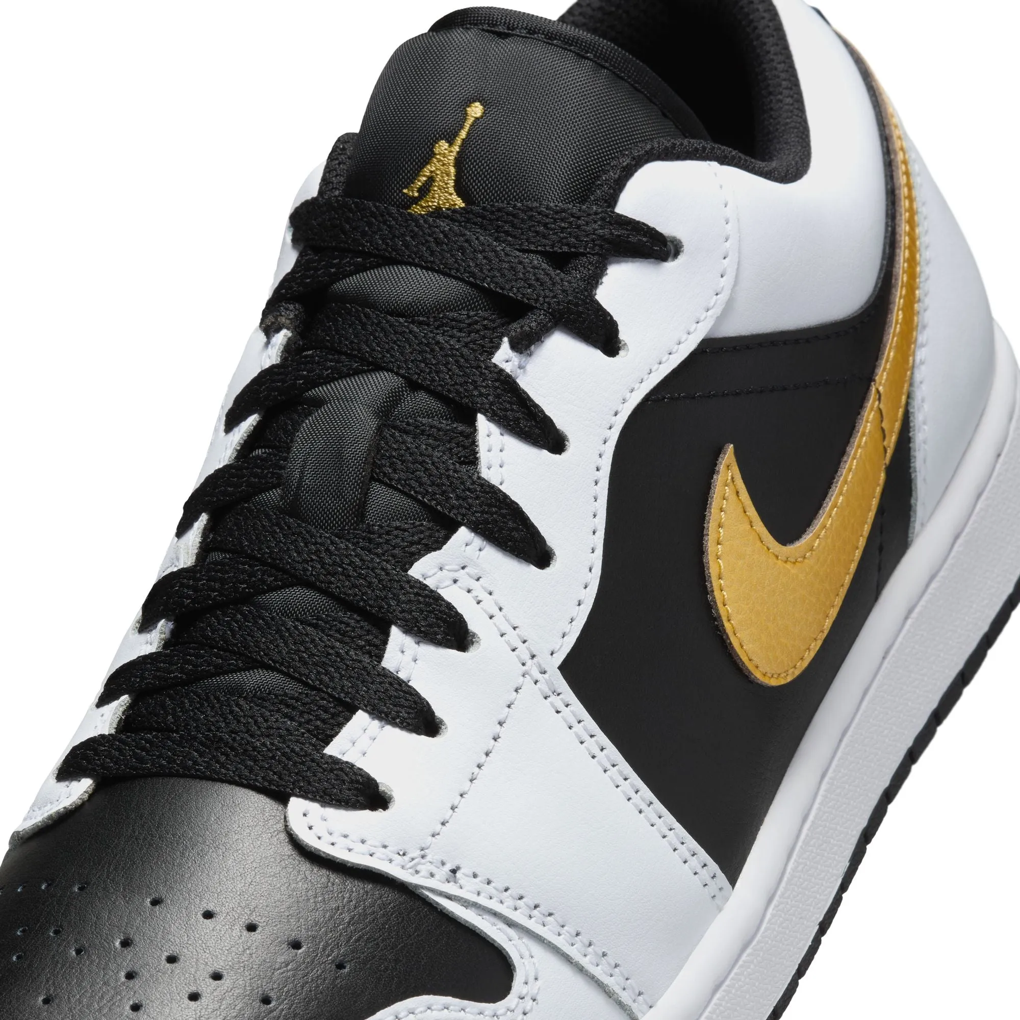 Nike - Air Jordan 1 Low ~ Gold Swoosh