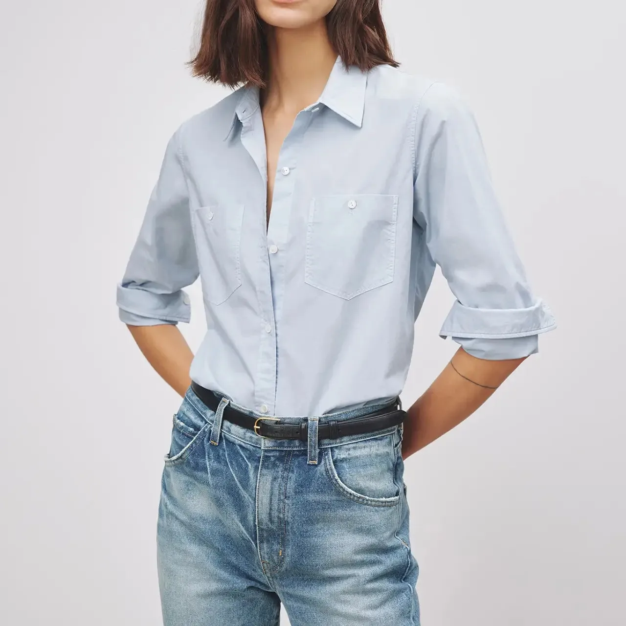 Nili Lotan - Perine Shirt in light blue