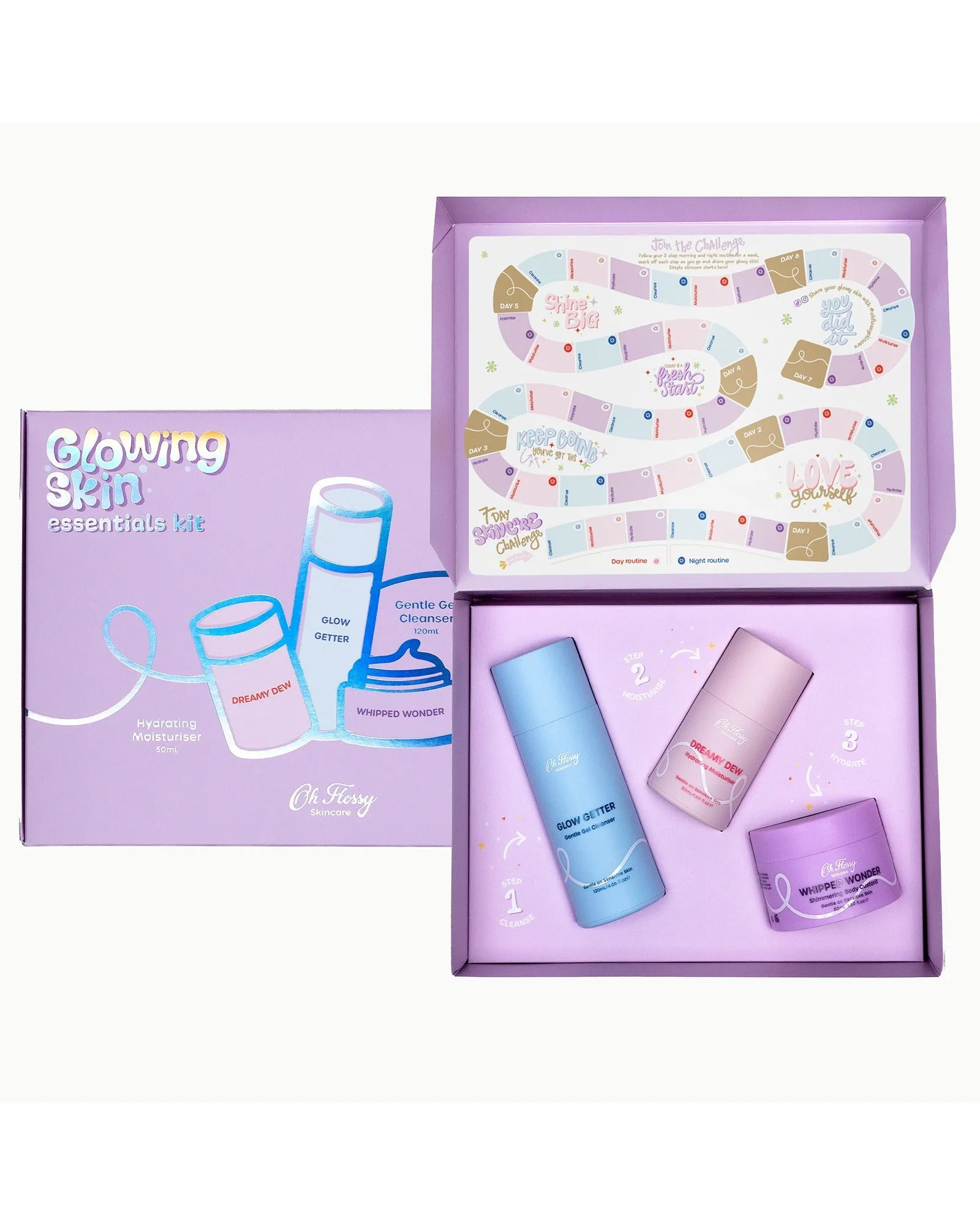 Oh Flossy Glowing Skin Essentials Kit