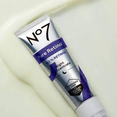 Open Box - No7 Night Concentrate Facial Treatment - 0.3% Pure Retinol - 1 fl oz