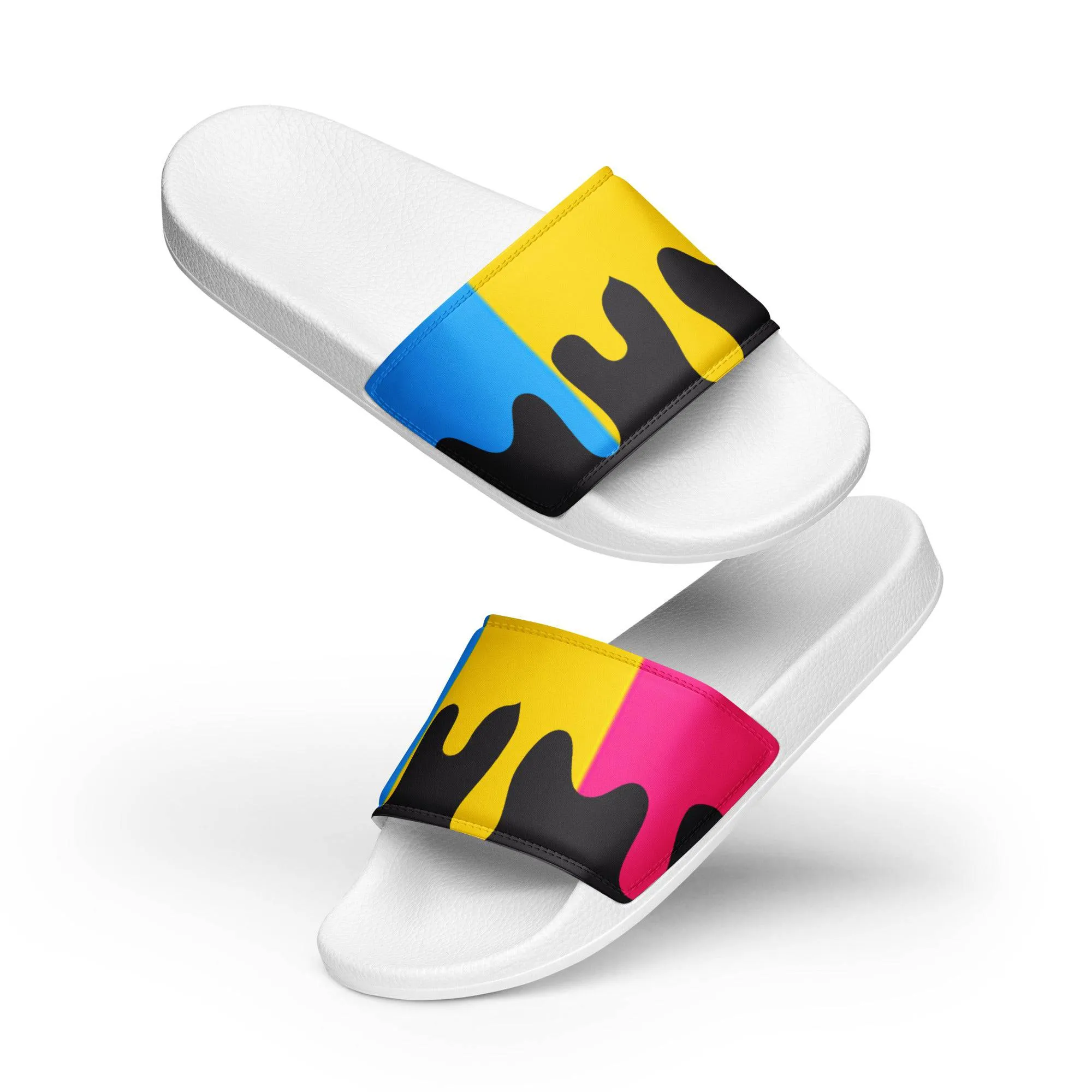 Pansexual Pride Melting Men’s slides