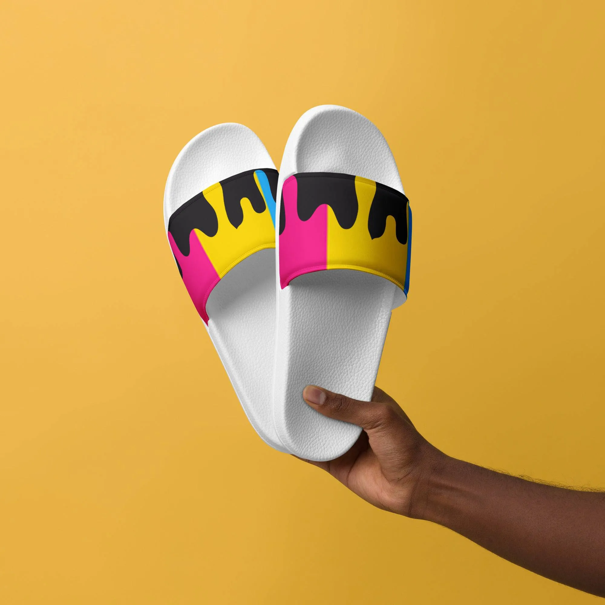 Pansexual Pride Melting Men’s slides