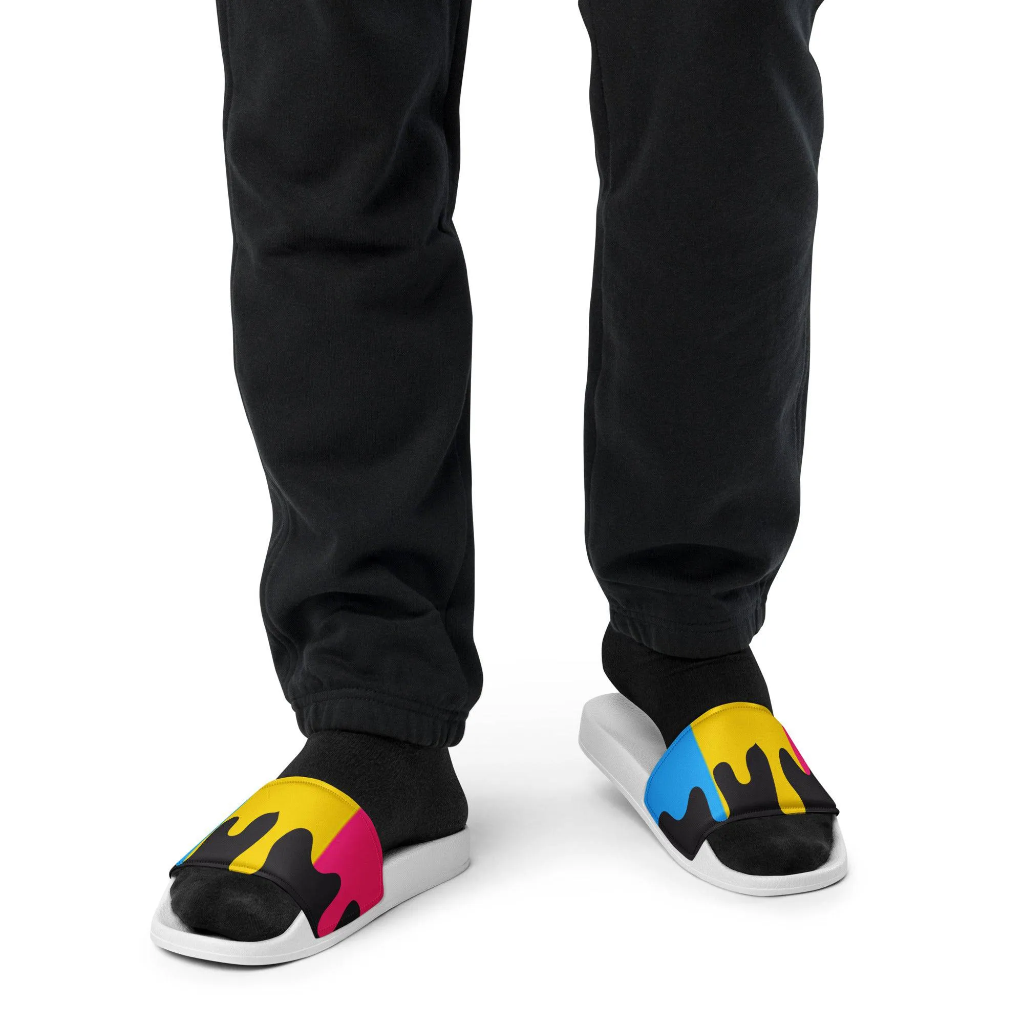 Pansexual Pride Melting Men’s slides