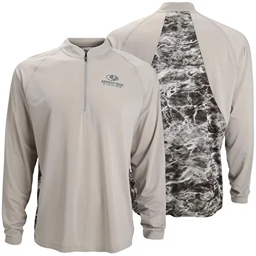 PARAMOUNT EAG Elite Mossy Oak Elements Quarter Zip Performance Long Sleeve Pullover