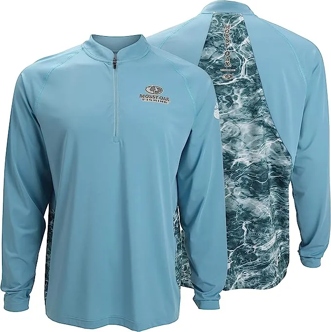 PARAMOUNT EAG Elite Mossy Oak Elements Quarter Zip Performance Long Sleeve Pullover