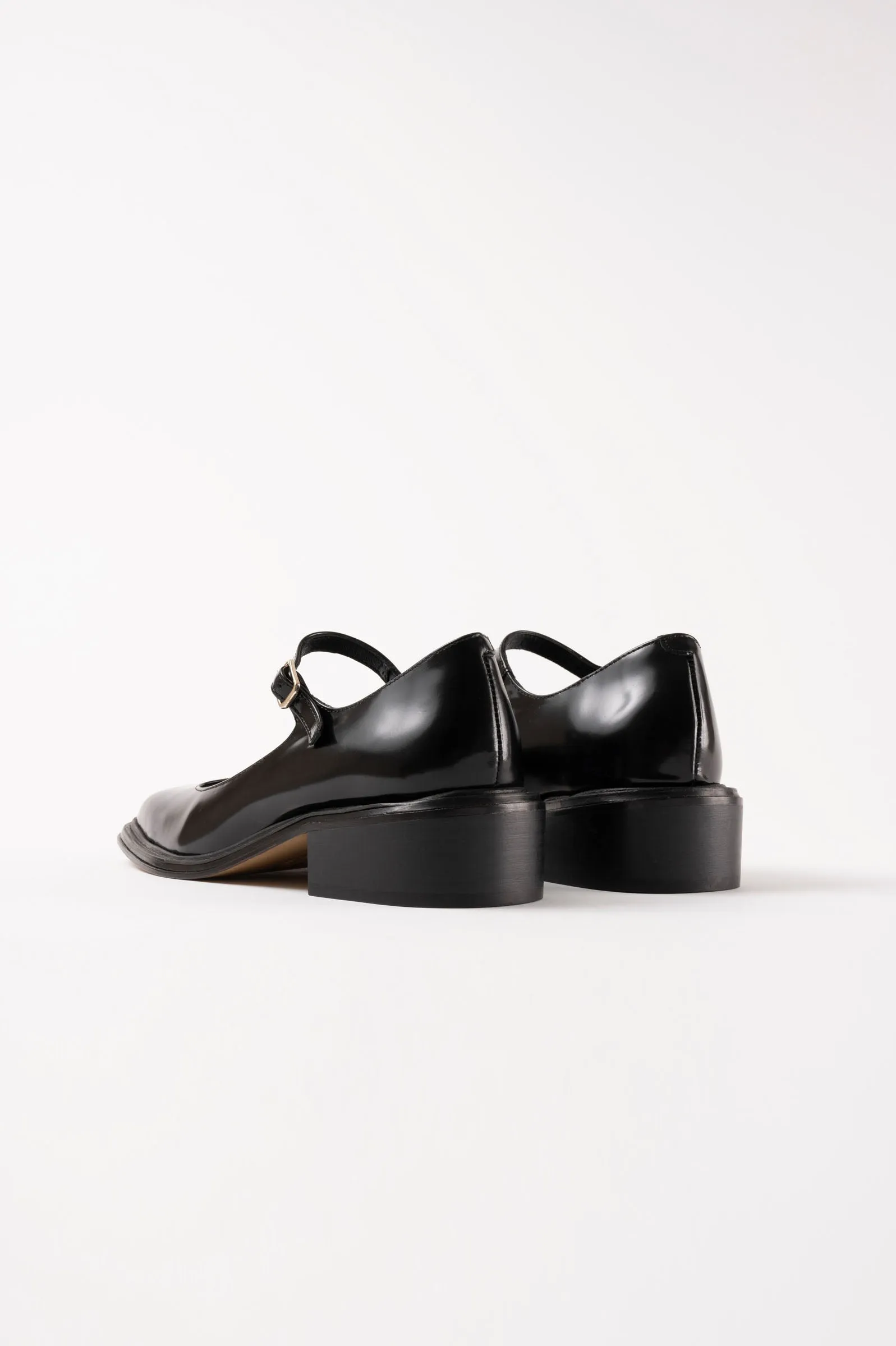 PENELOPE - Black Polished Leather Babies