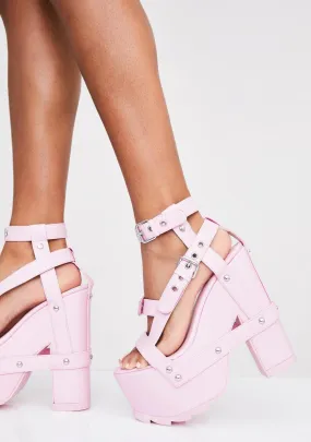 Pink Nightcall Platform Heels