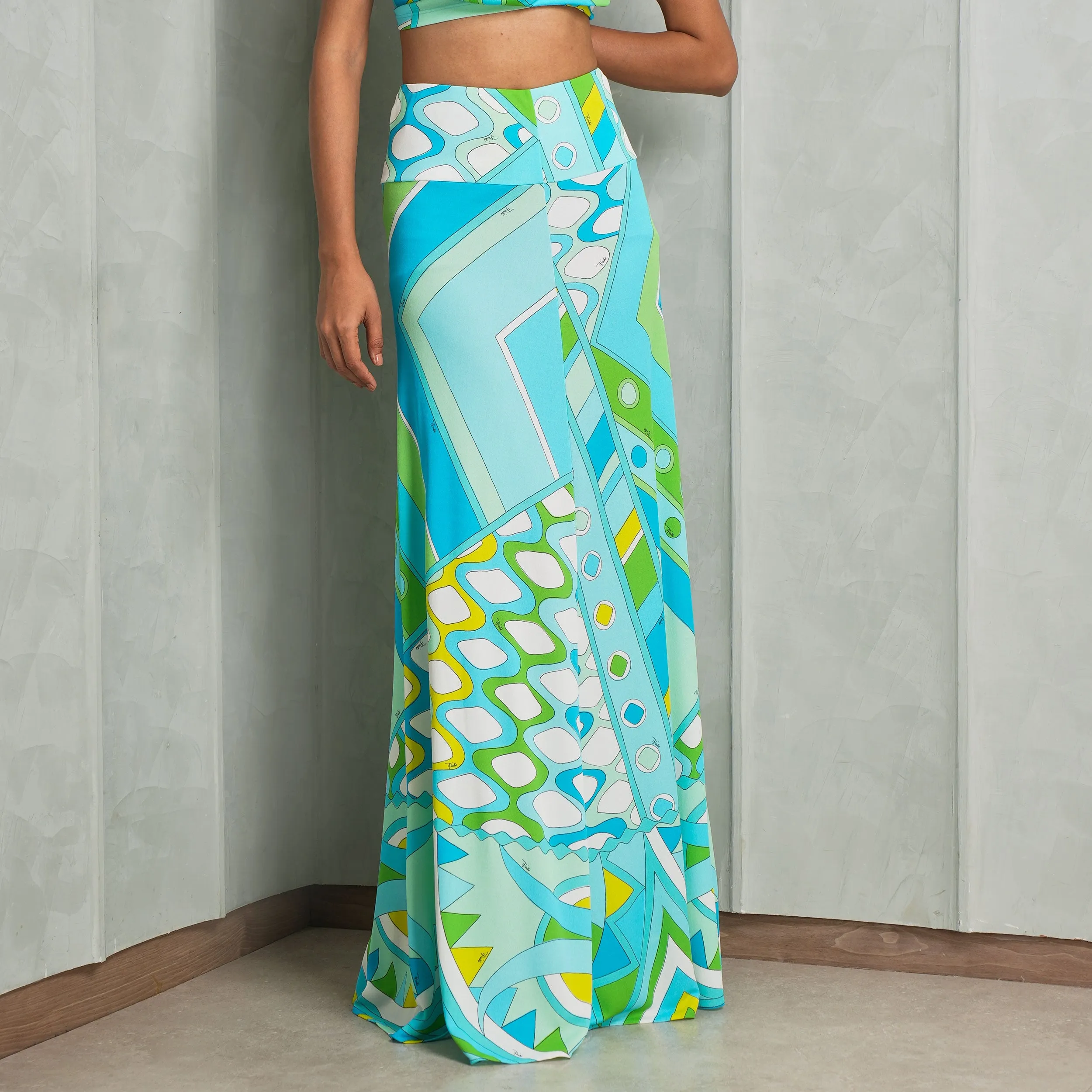 Printed Maxi Skirt