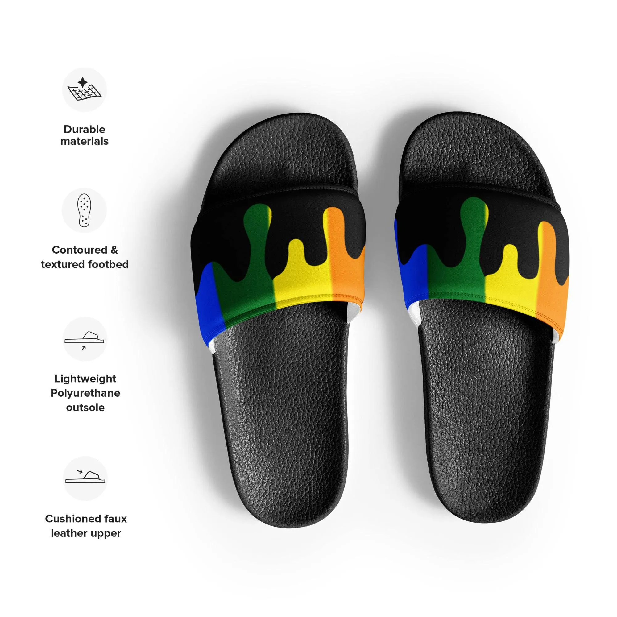 Rainbow Melting Men’s Size slides