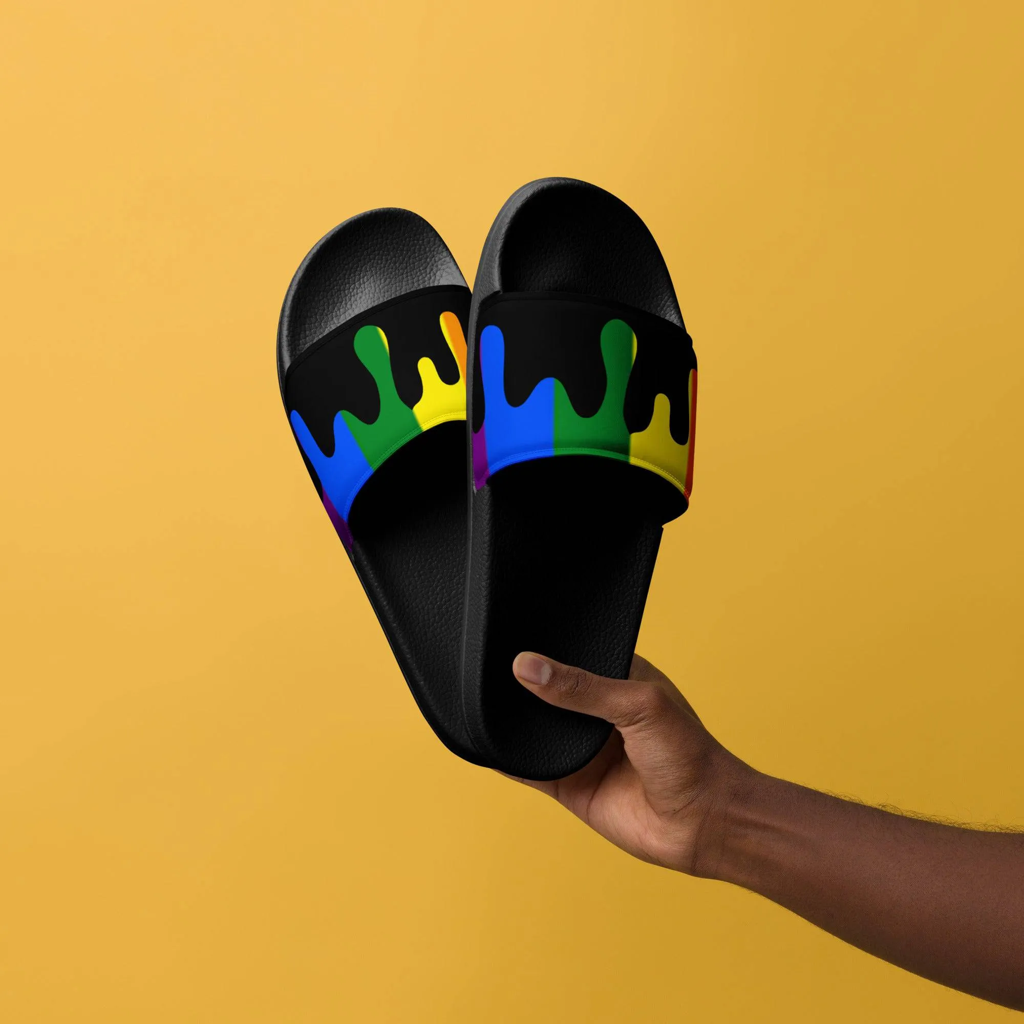 Rainbow Melting Men’s Size slides